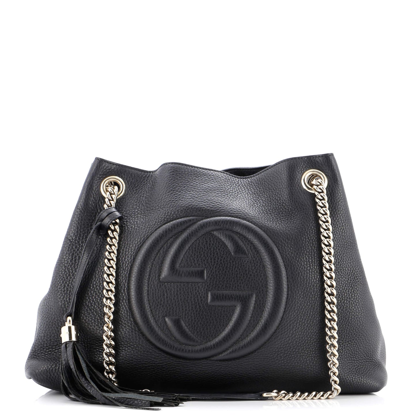 Soho Chain Strap Shoulder Bag Leather Medium