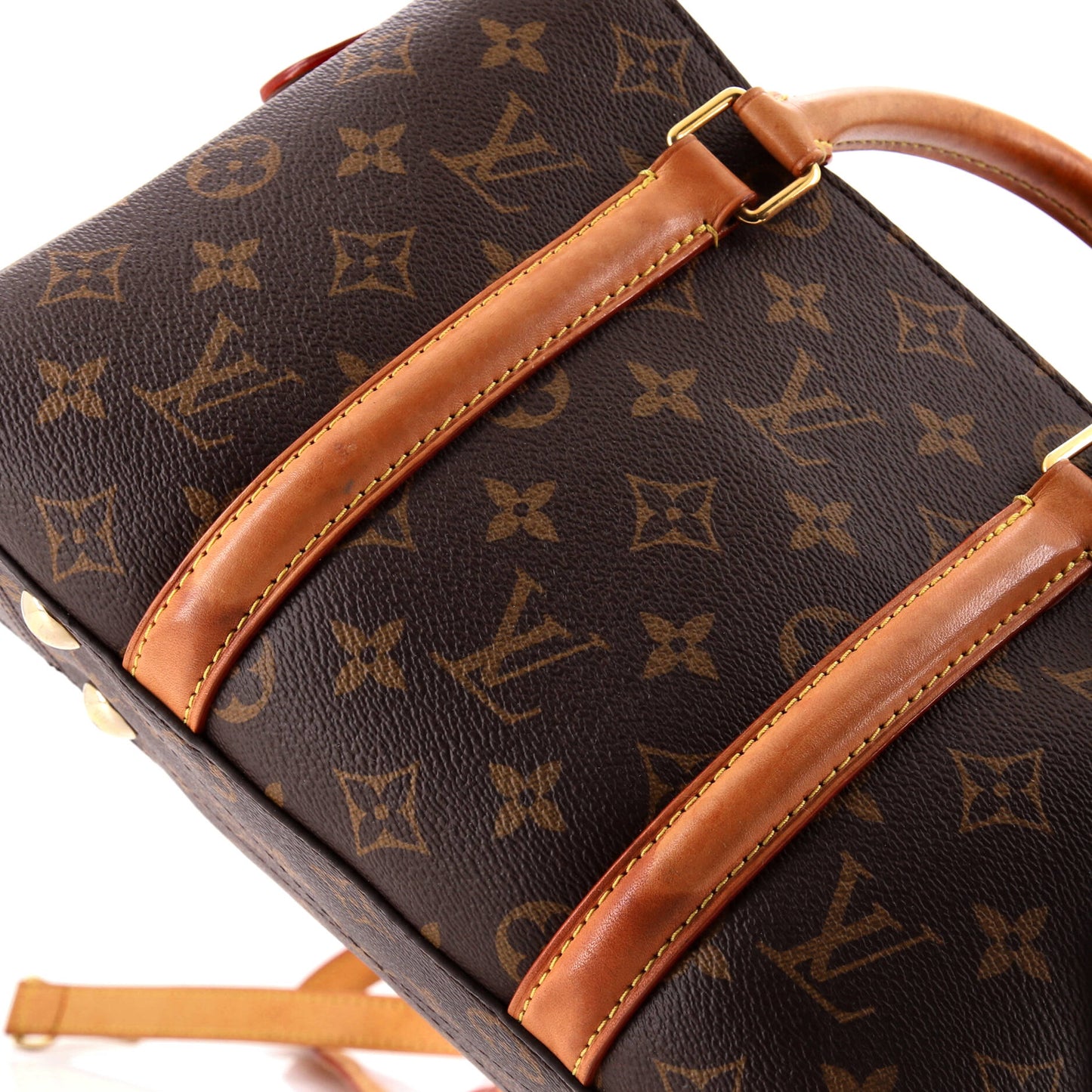 Soufflot Tote Monogram Canvas with Leather BB