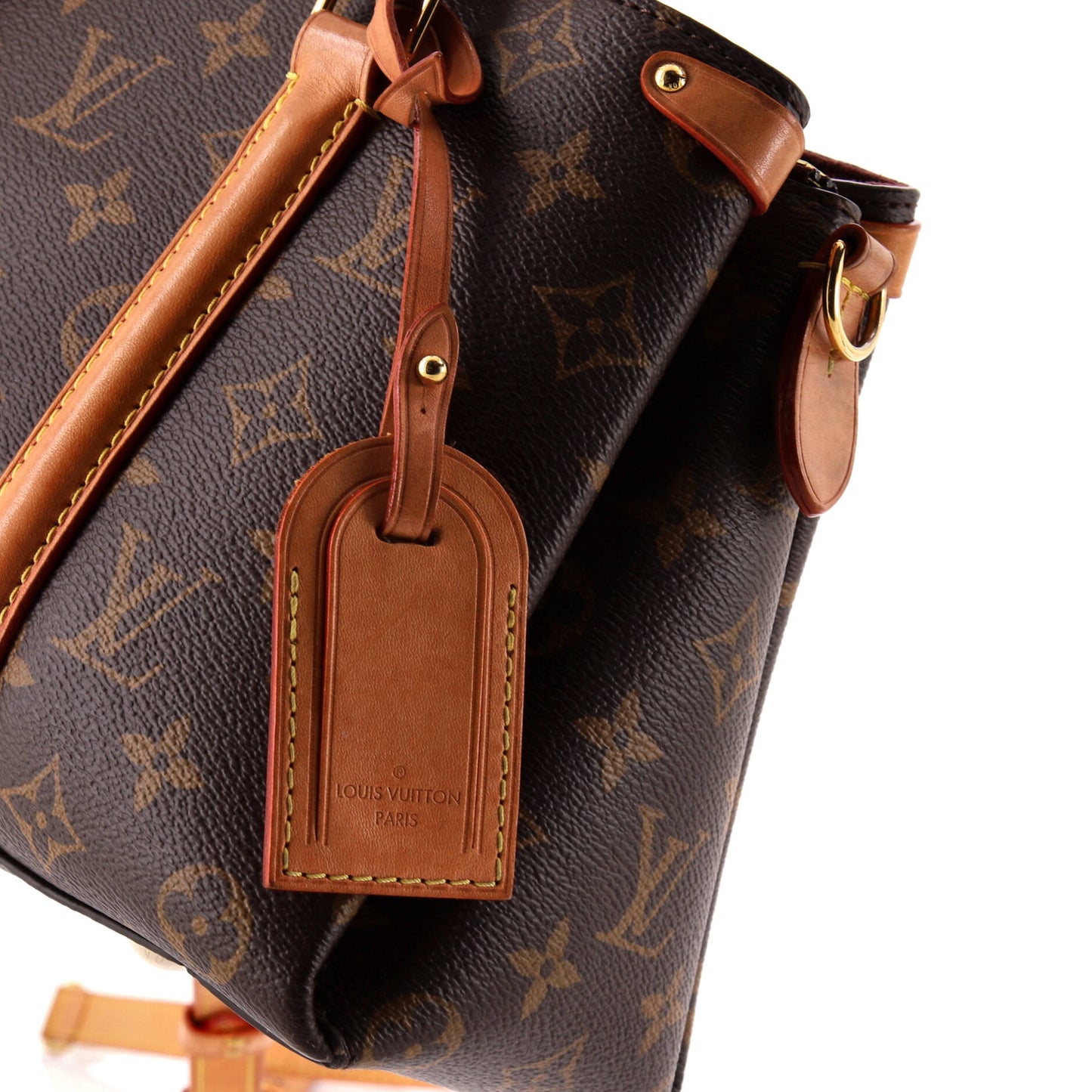 Soufflot Tote Monogram Canvas with Leather BB