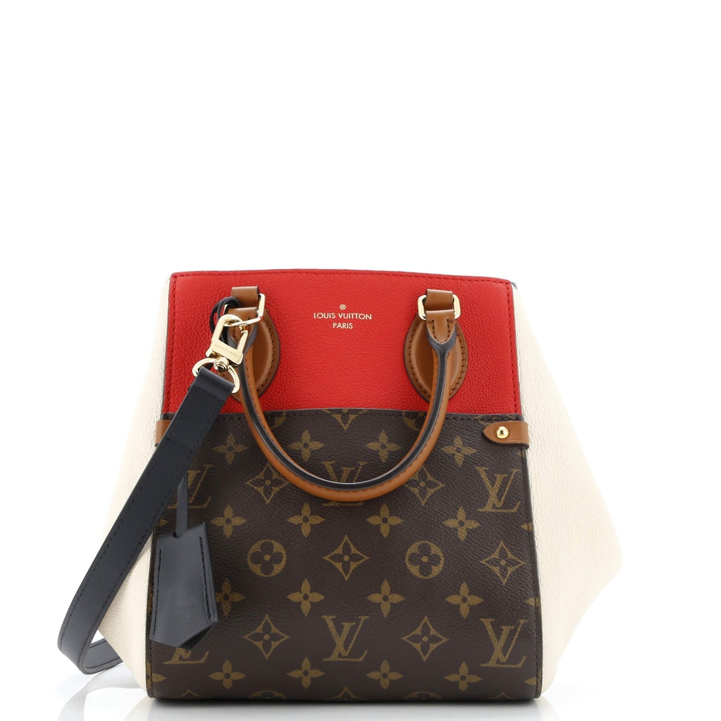 Fold Tote Monogram Canvas and Leather PM