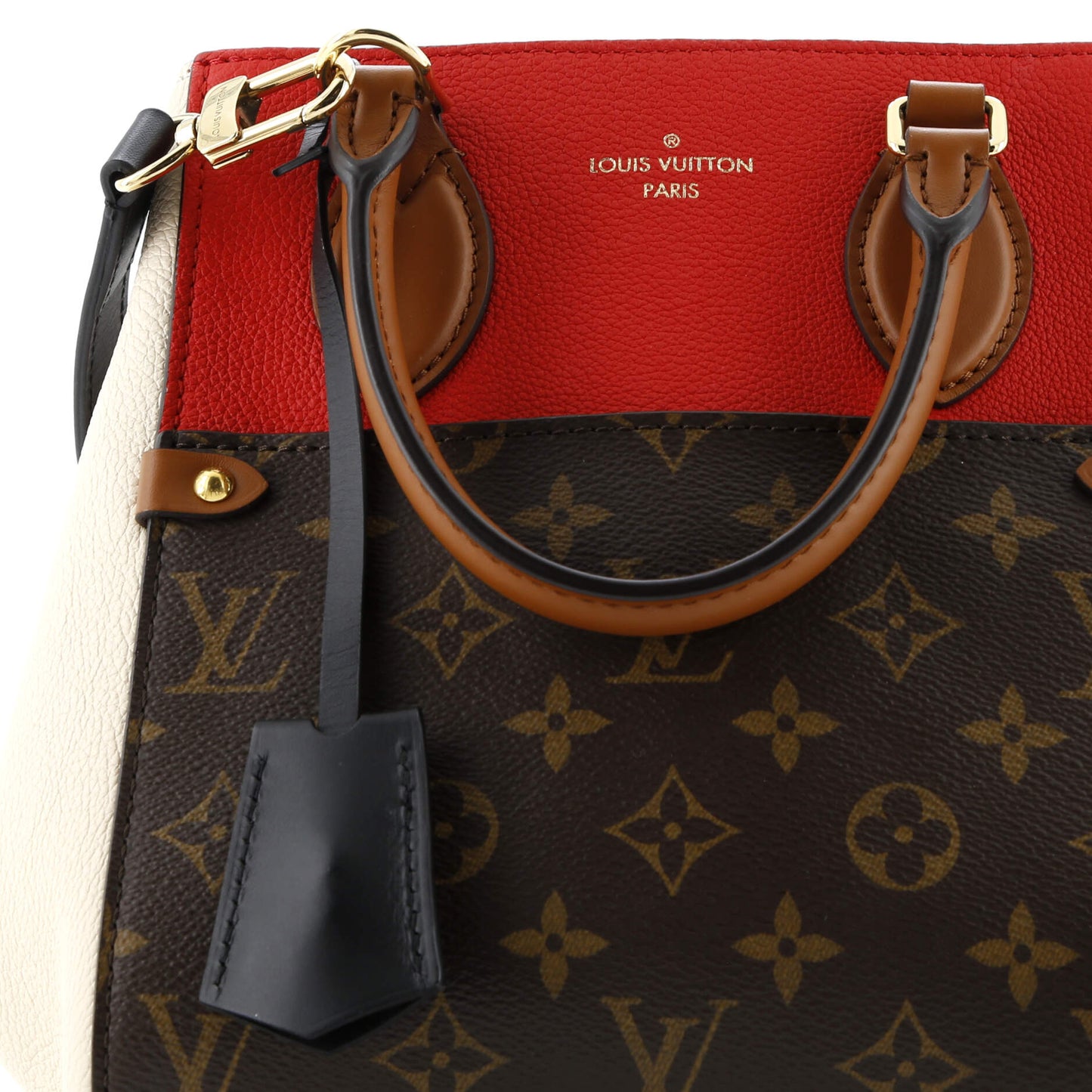 Fold Tote Monogram Canvas and Leather PM