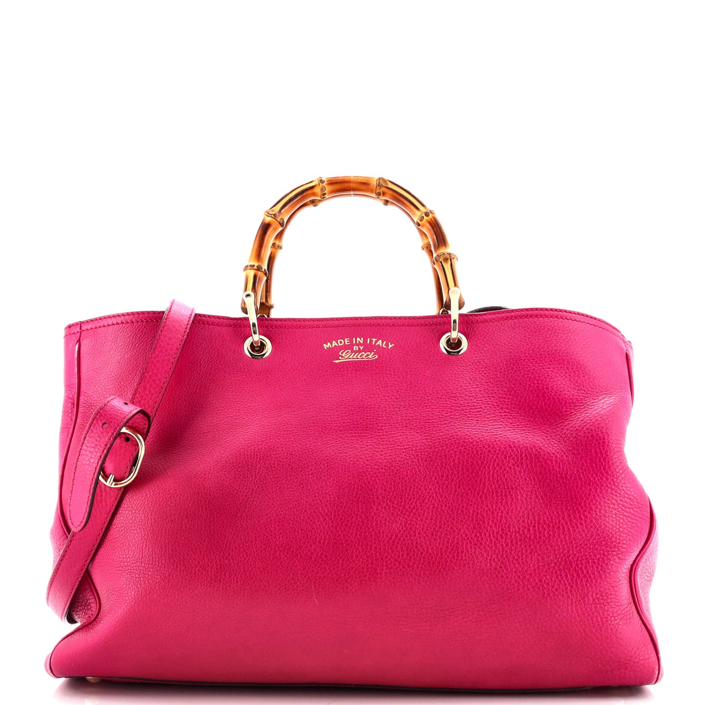 Bamboo Shopper Tote Leather Large