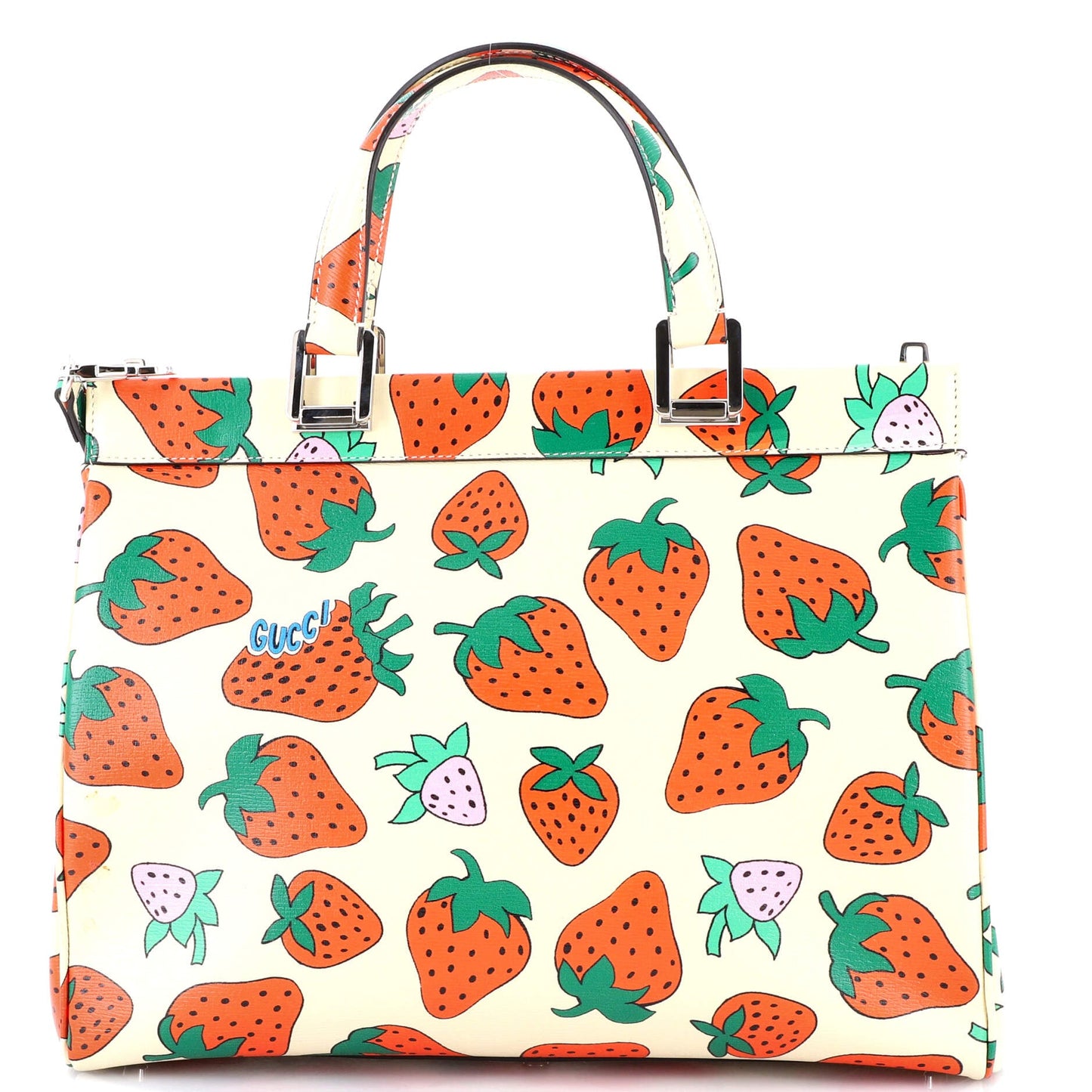 Zumi Top Handle Bag Printed Leather Medium
