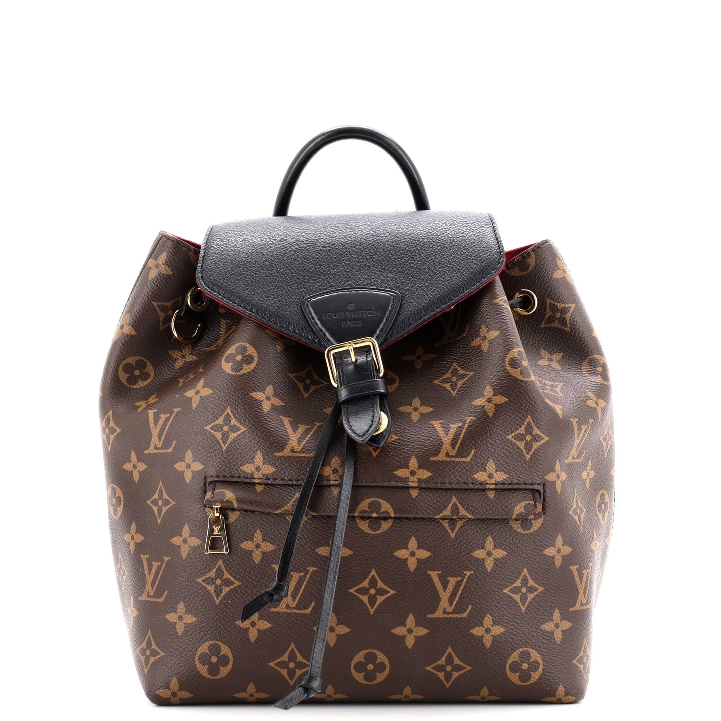 Montsouris NM Backpack Monogram Canvas with Leather PM