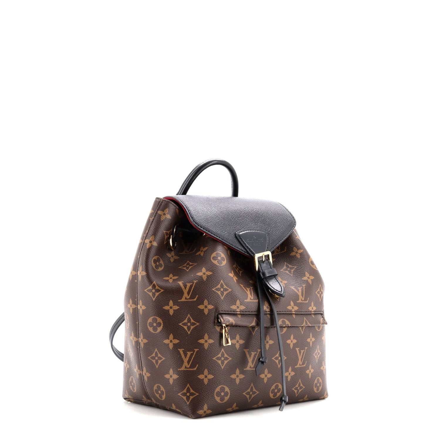 Montsouris NM Backpack Monogram Canvas with Leather PM