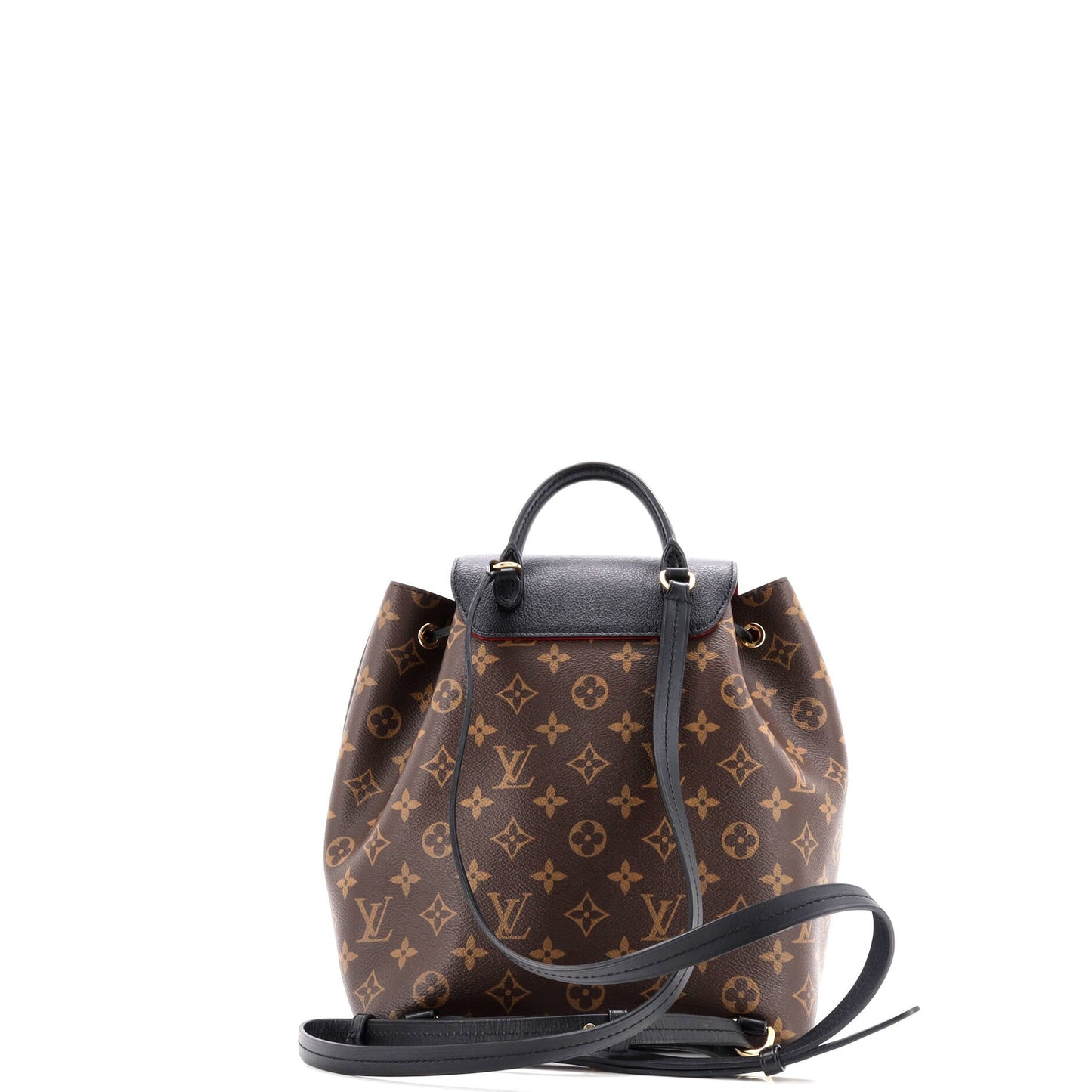Montsouris NM Backpack Monogram Canvas with Leather PM