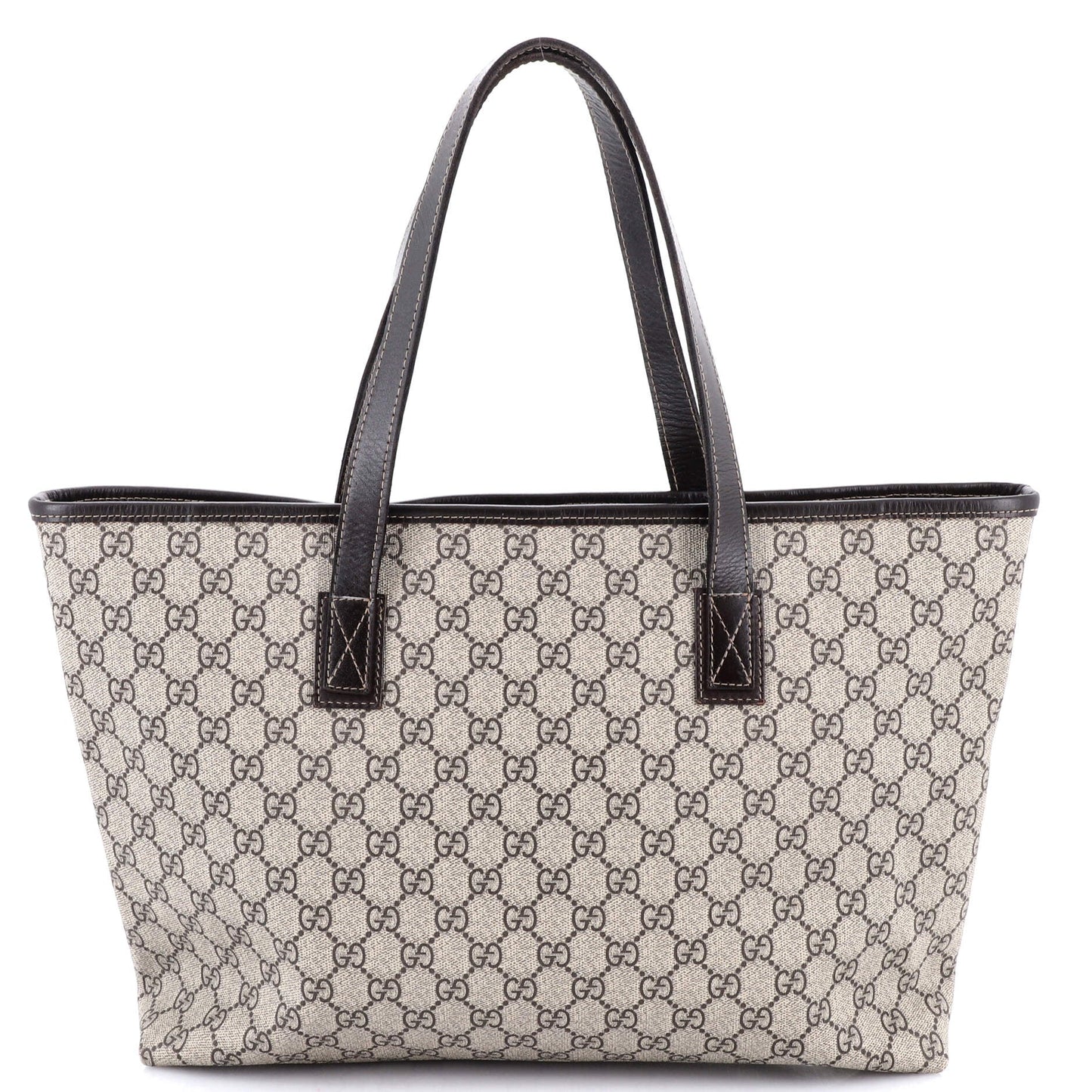Plus Tote GG Coated Canvas with Leather Large