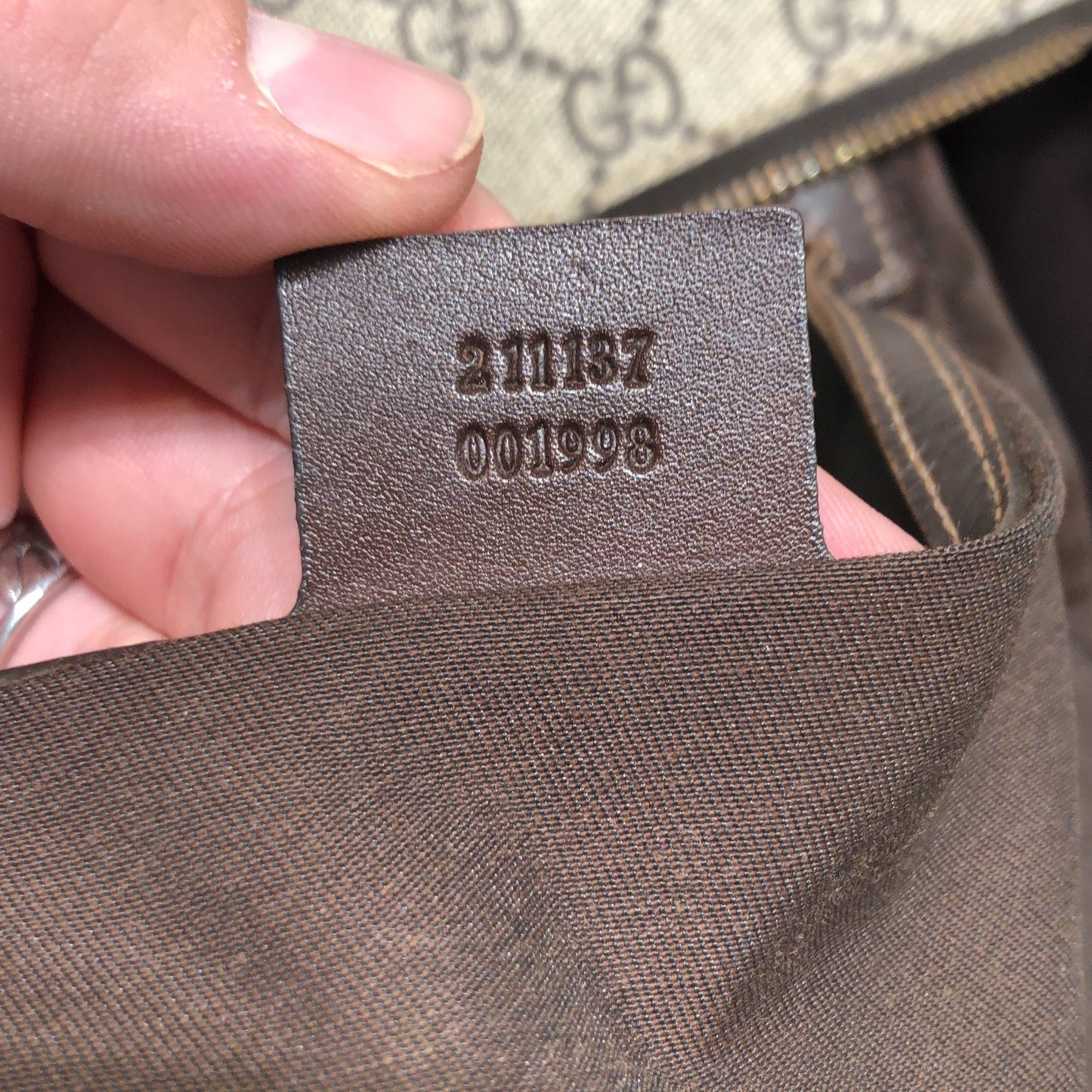 Plus Tote GG Coated Canvas with Leather Large
