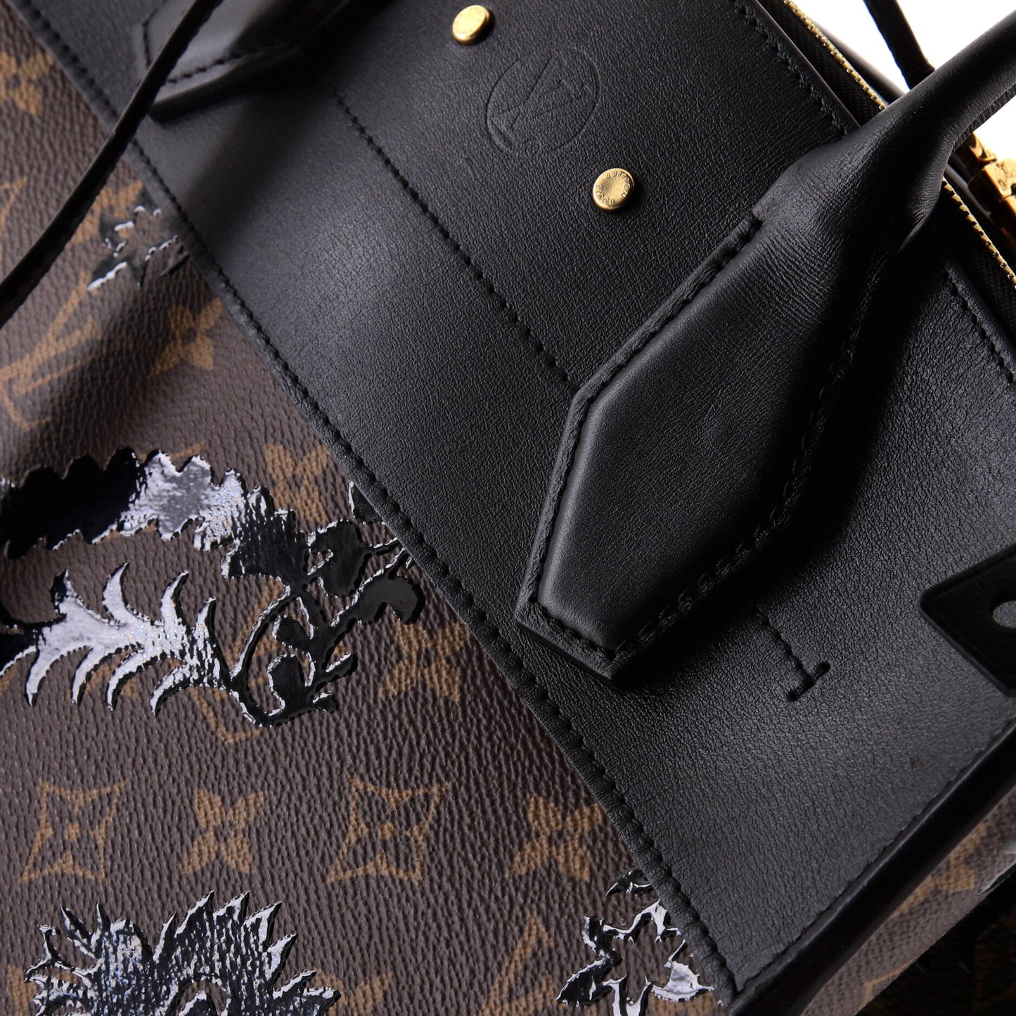 City Steamer Handbag Limited Edition Blossom Monogram Canvas and Leather MM
