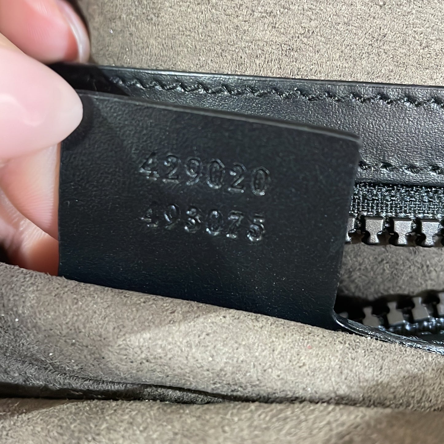 Zip Pocket Backpack GG Coated Canvas Small