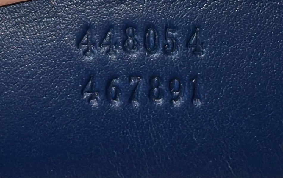 GG Marmont Tote Embroidered Matelasse Denim Small