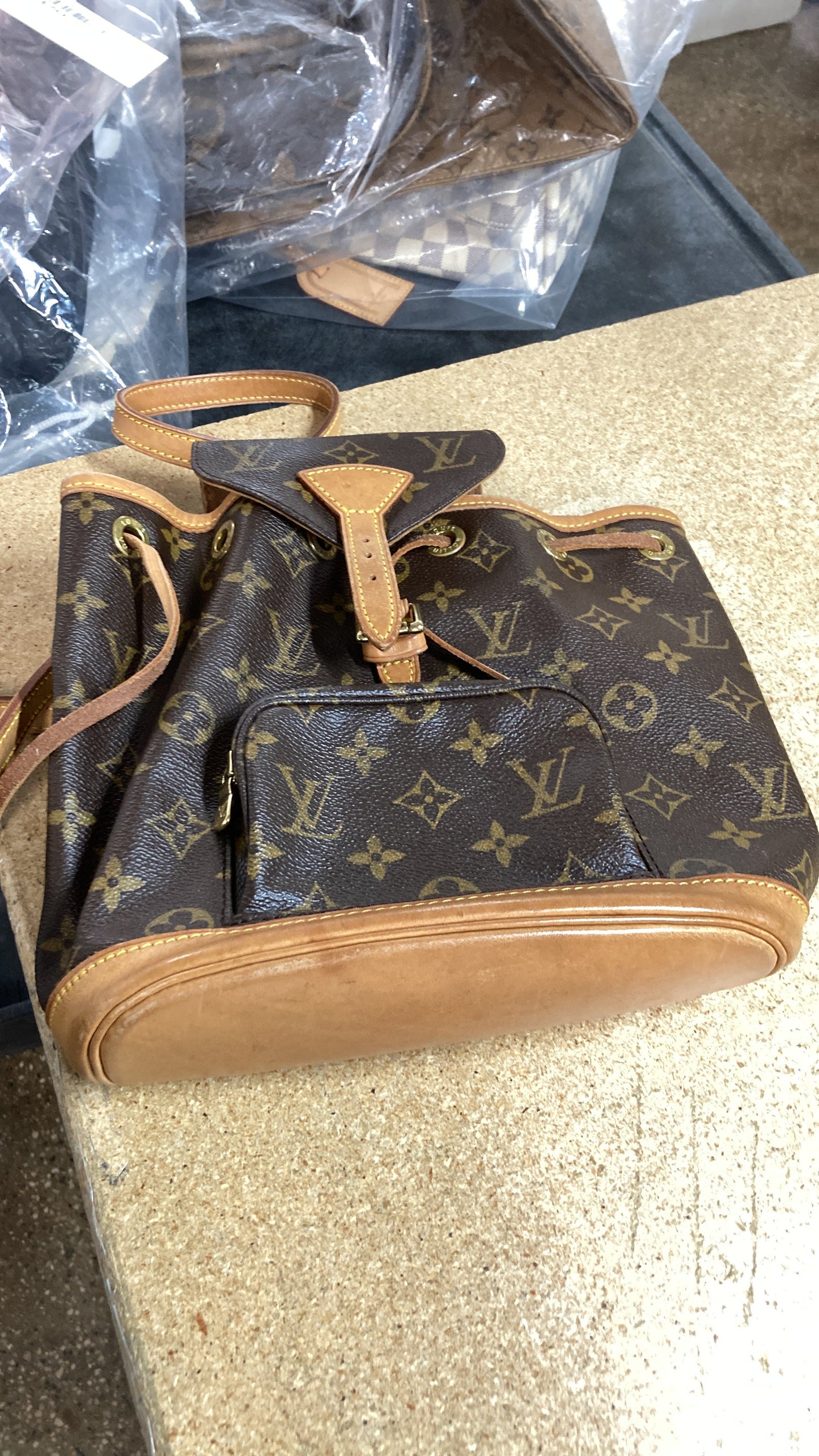 Vintage Montsouris Backpack Monogram Canvas PM