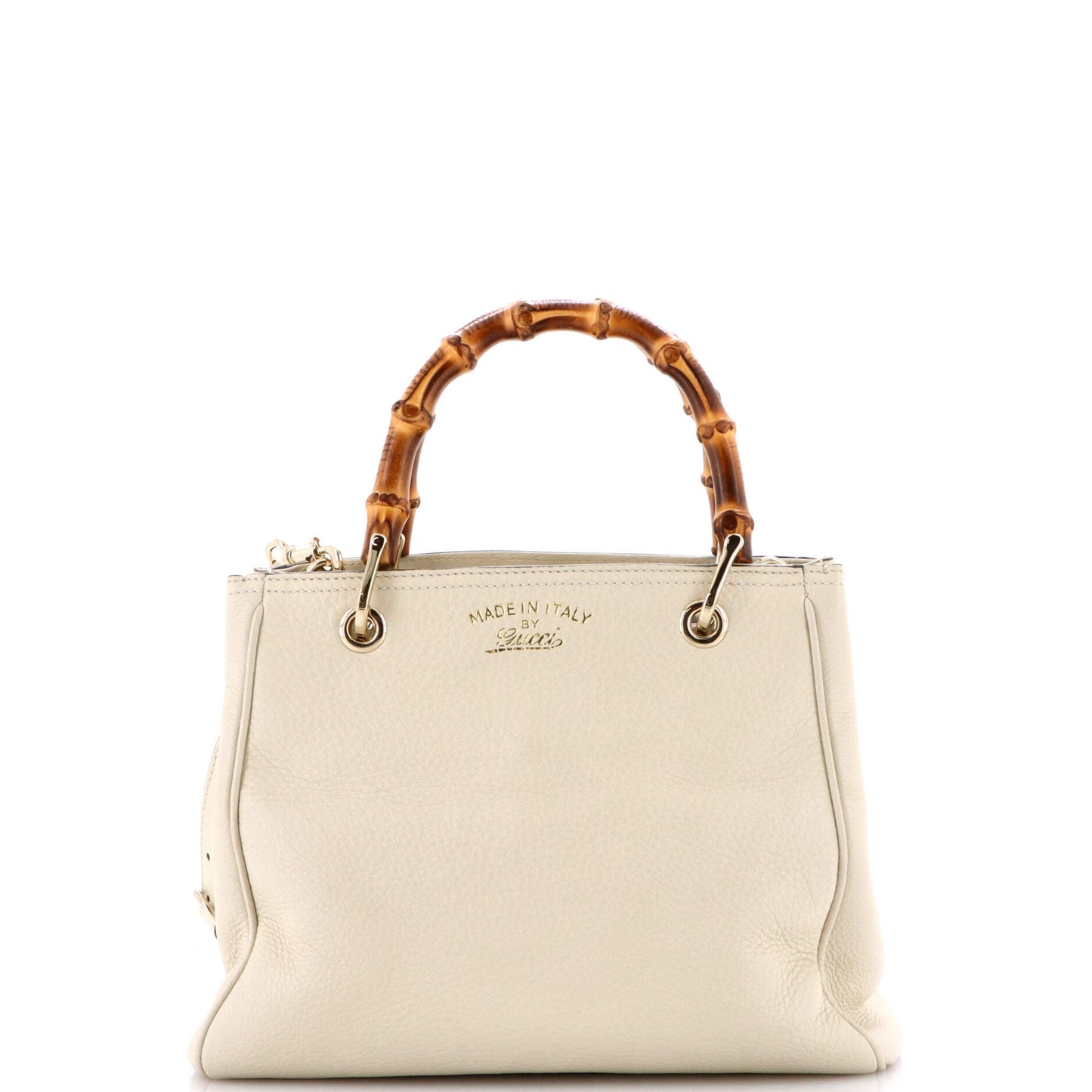 Bamboo Shopper Tote Leather Small