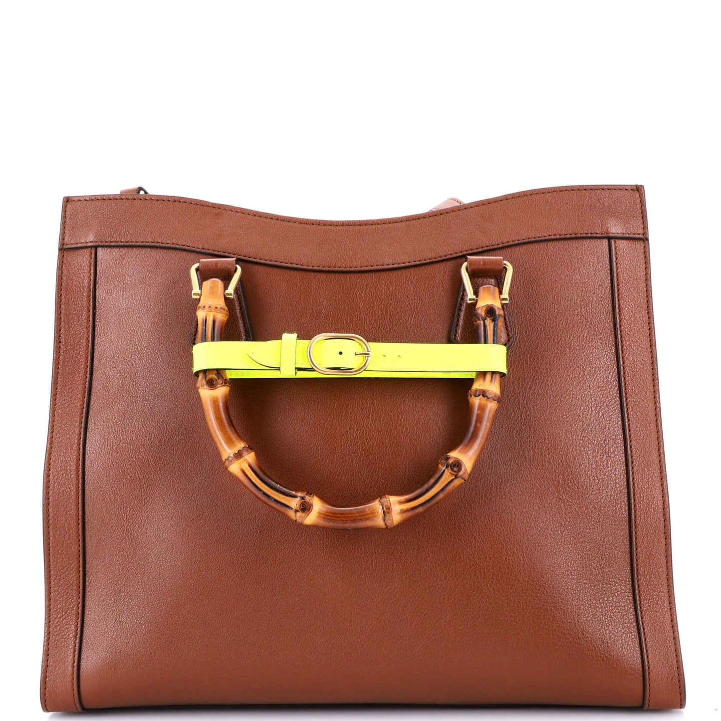 Diana NM Bamboo Handle Tote Leather Medium