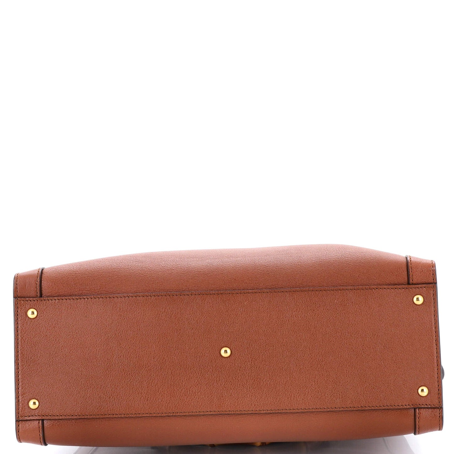 Diana NM Bamboo Handle Tote Leather Medium