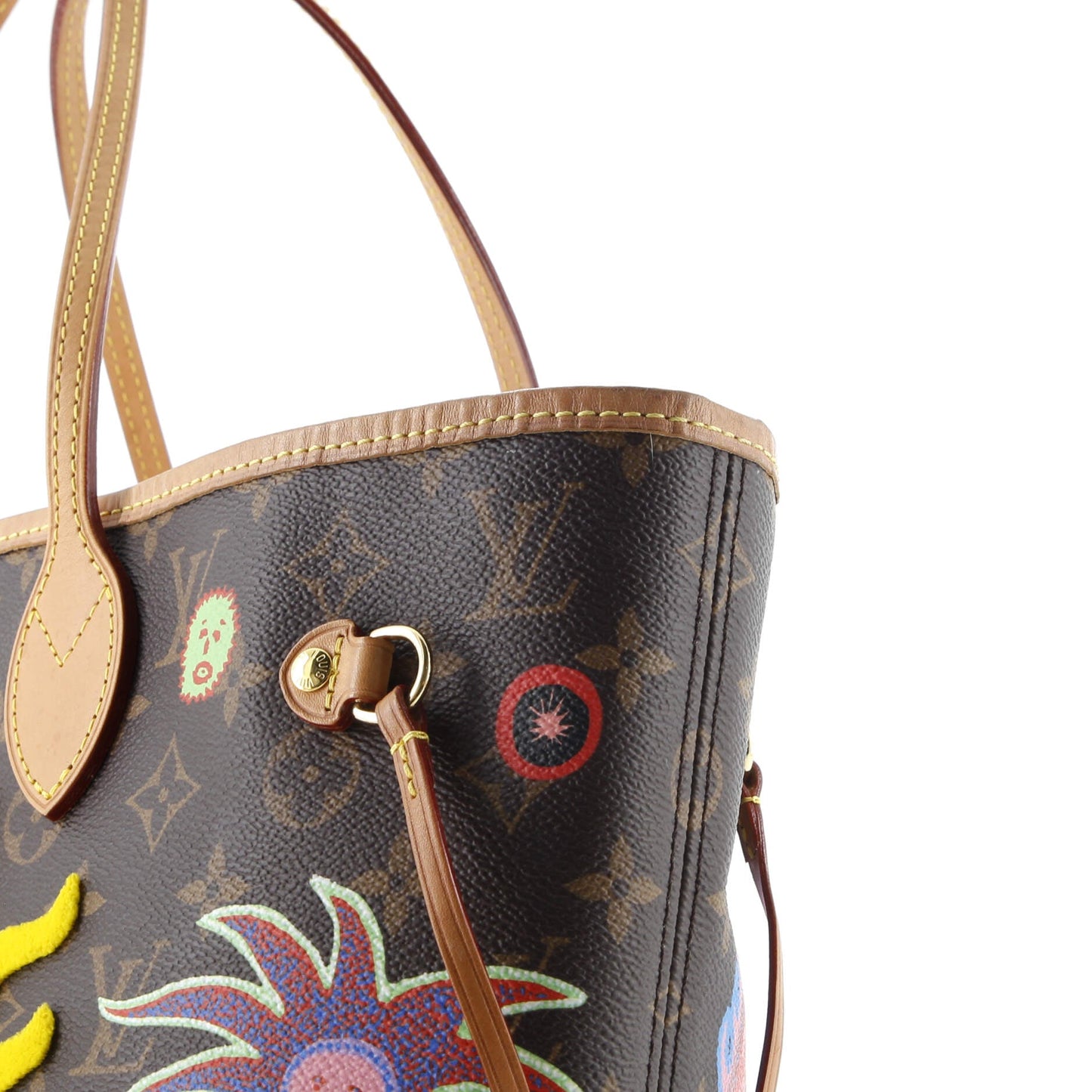 Neverfull NM Tote Yayoi Kusama Embroidered My Eternal Soul Monogram Canvas MM