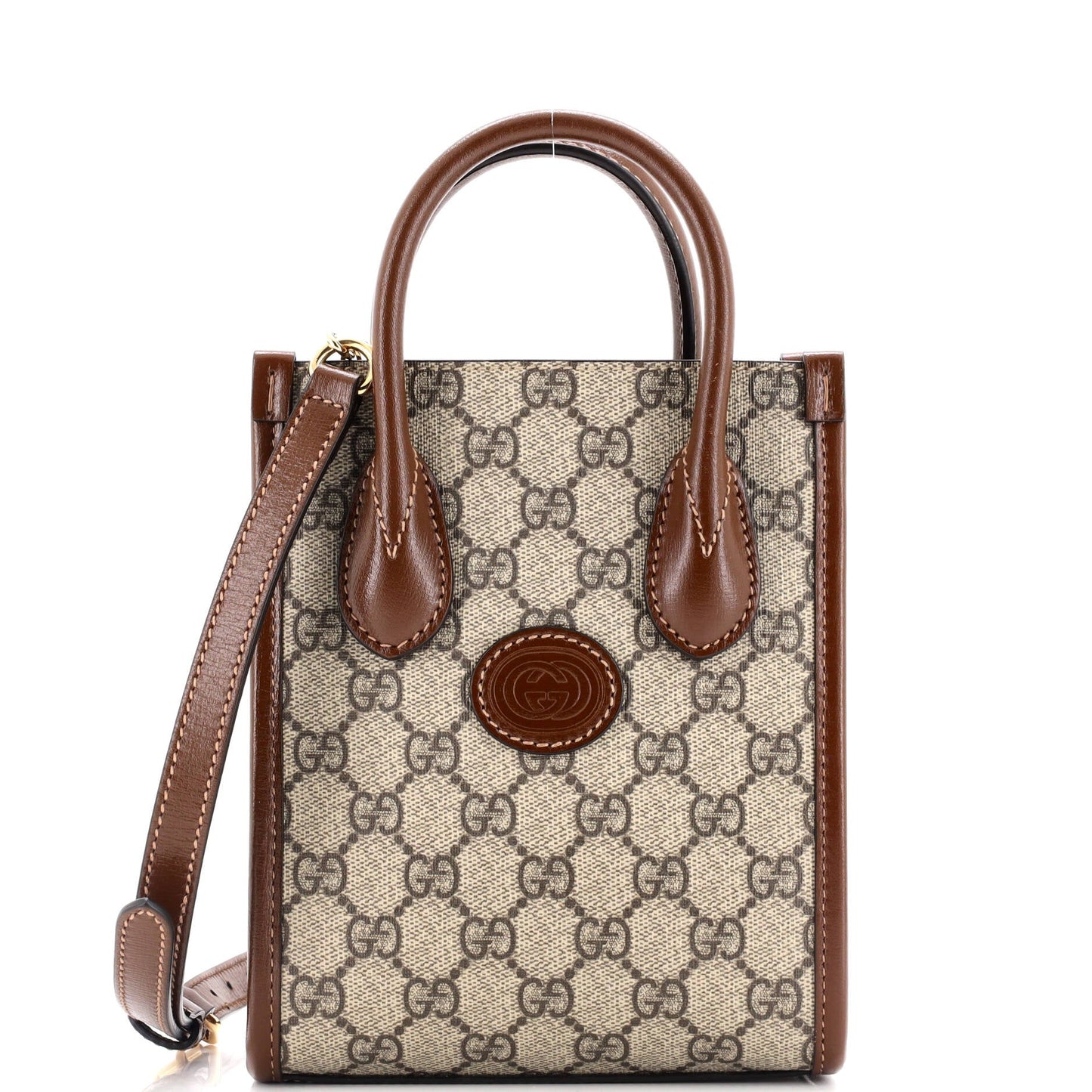 Interlocking G Patch Tote GG Coated Canvas Mini