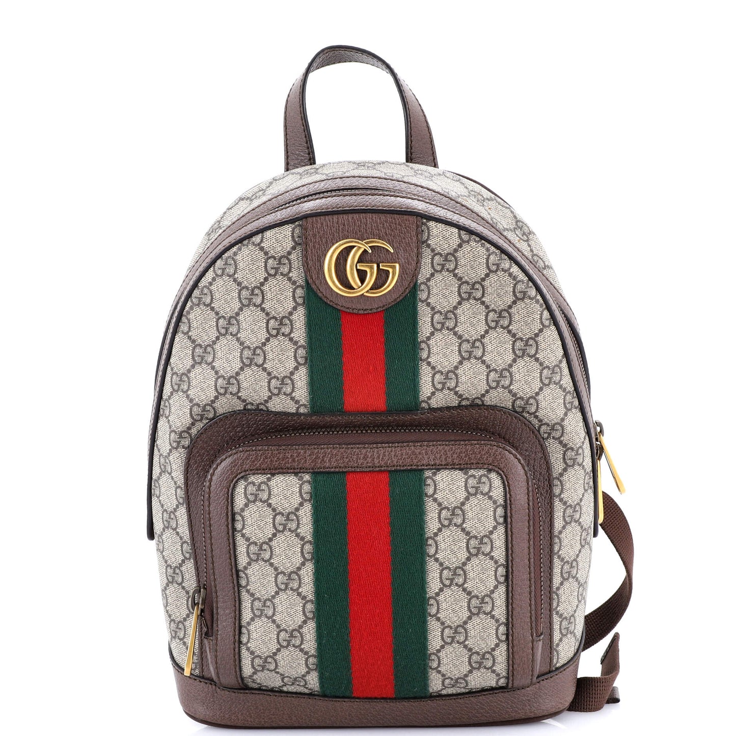 Ophidia Backpack GG Coated Canvas and Leather Small