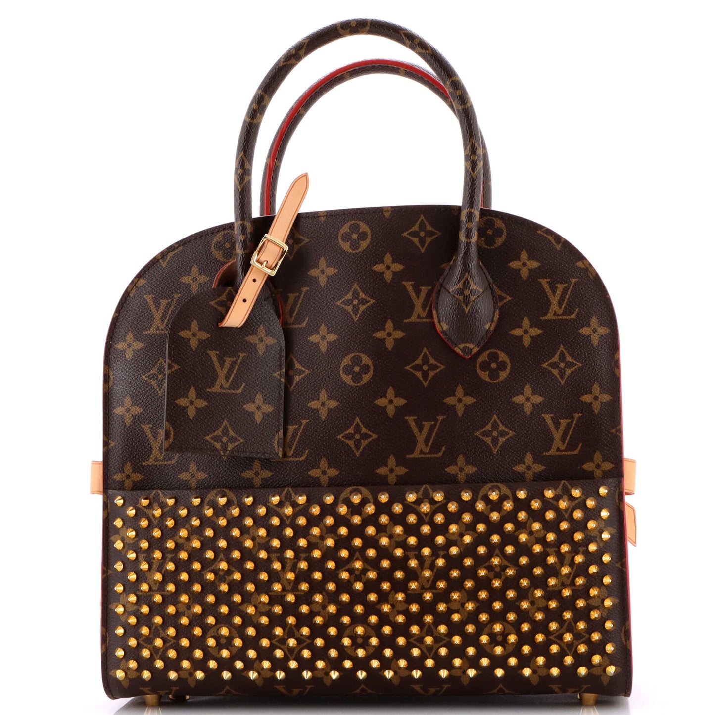 x Christian Louboutin Shopping Bag Calf Hair and Monogram Canvas