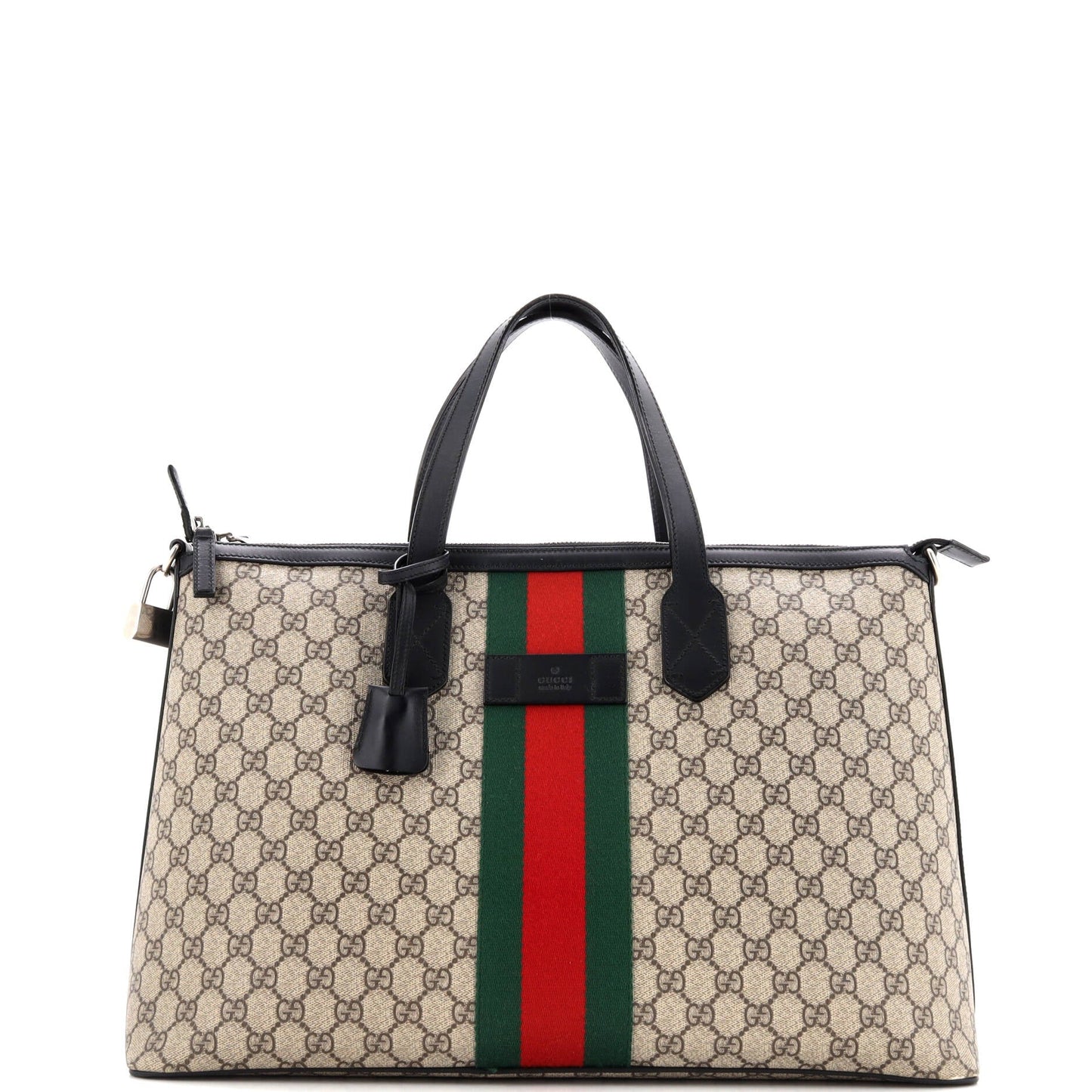 Web Duffle Bag GG Coated Canvas Medium