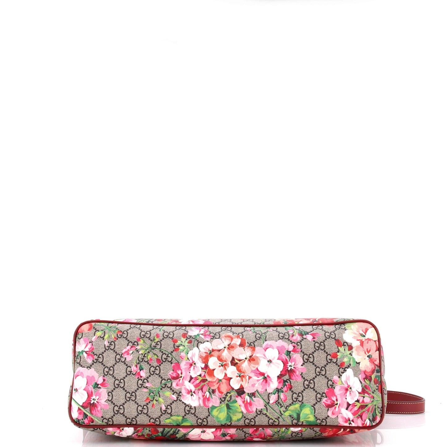 Convertible Zip Tote Blooms Print GG Coated Canvas Large