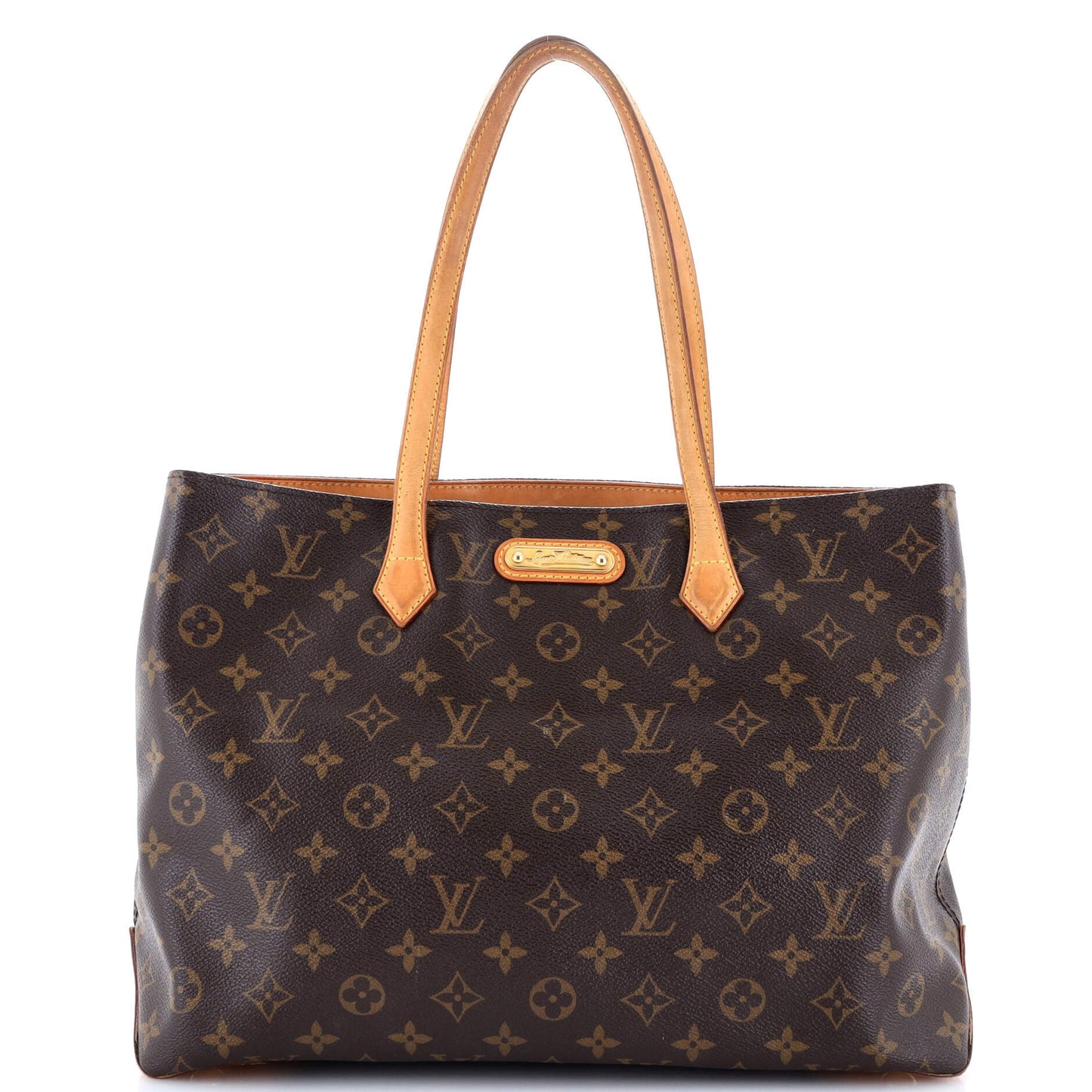 Wilshire Handbag Monogram Canvas MM