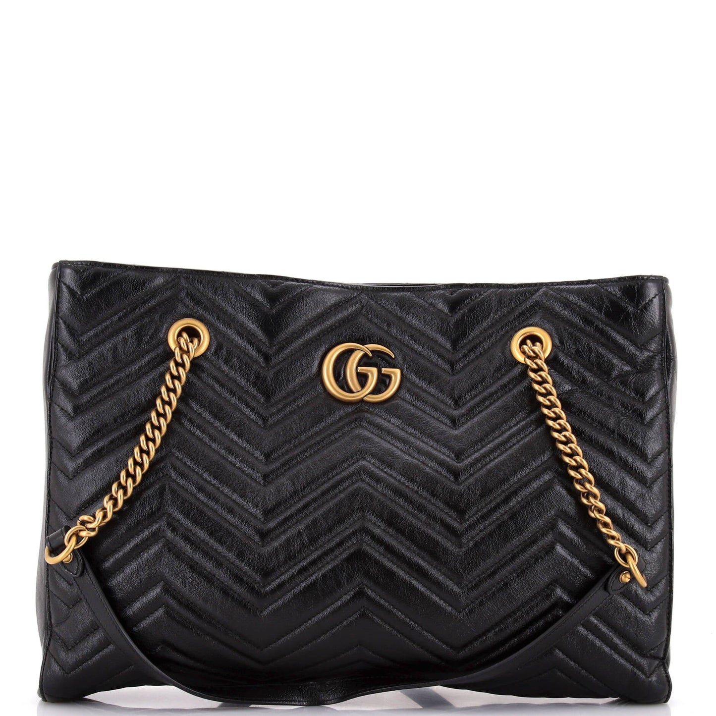 GG Marmont Zip Tote Matelasse Leather Medium