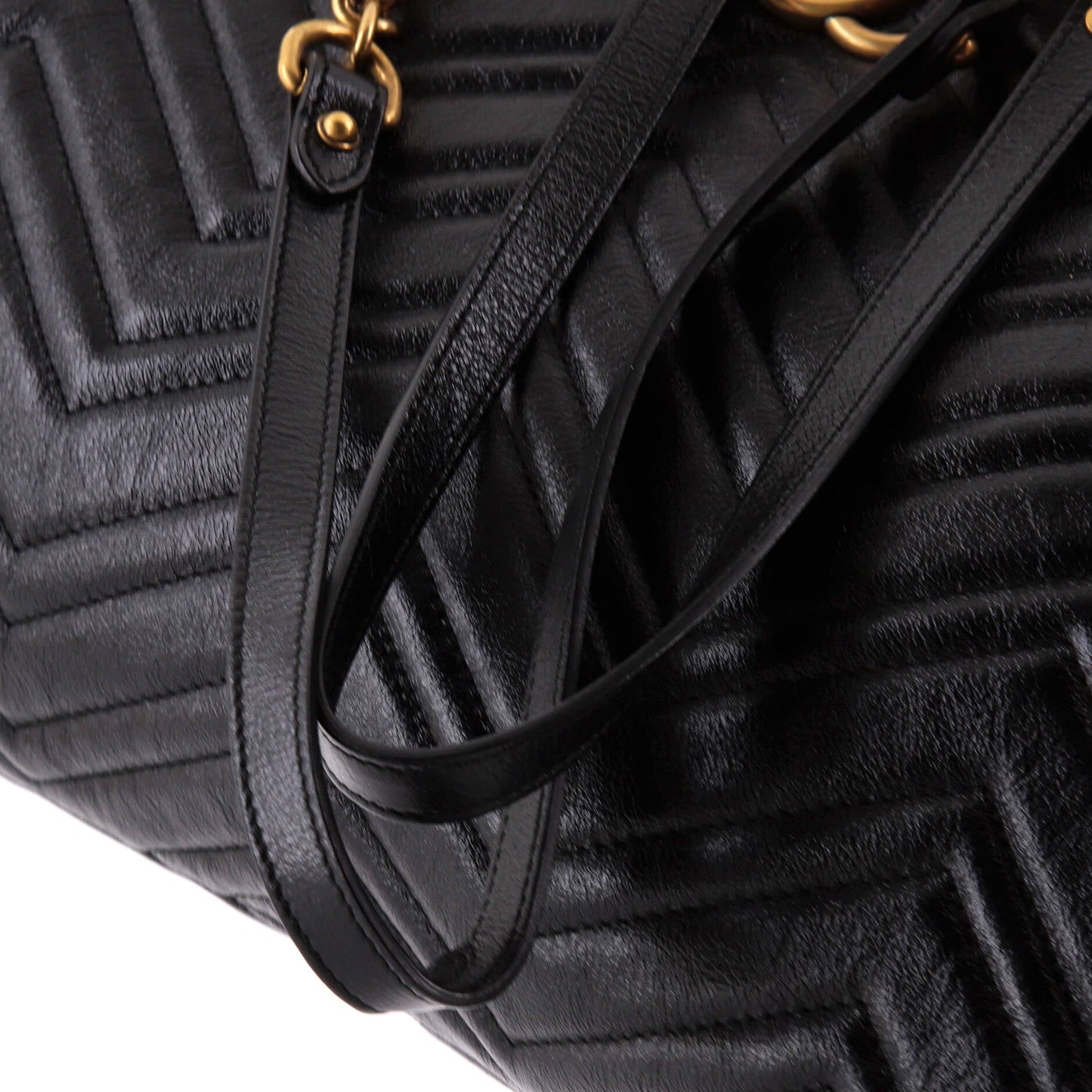 GG Marmont Zip Tote Matelasse Leather Medium