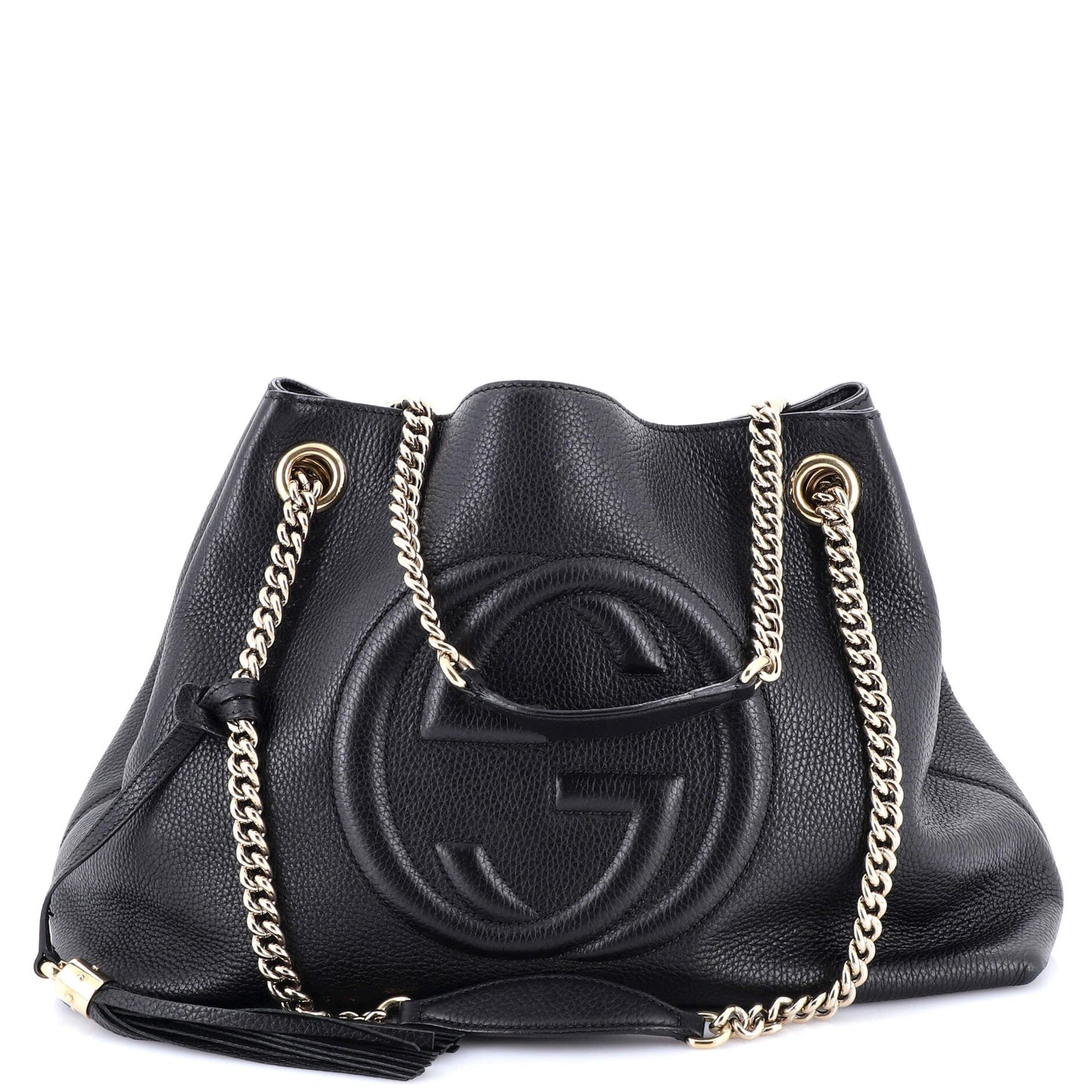 Soho Chain Strap Shoulder Bag Leather Medium
