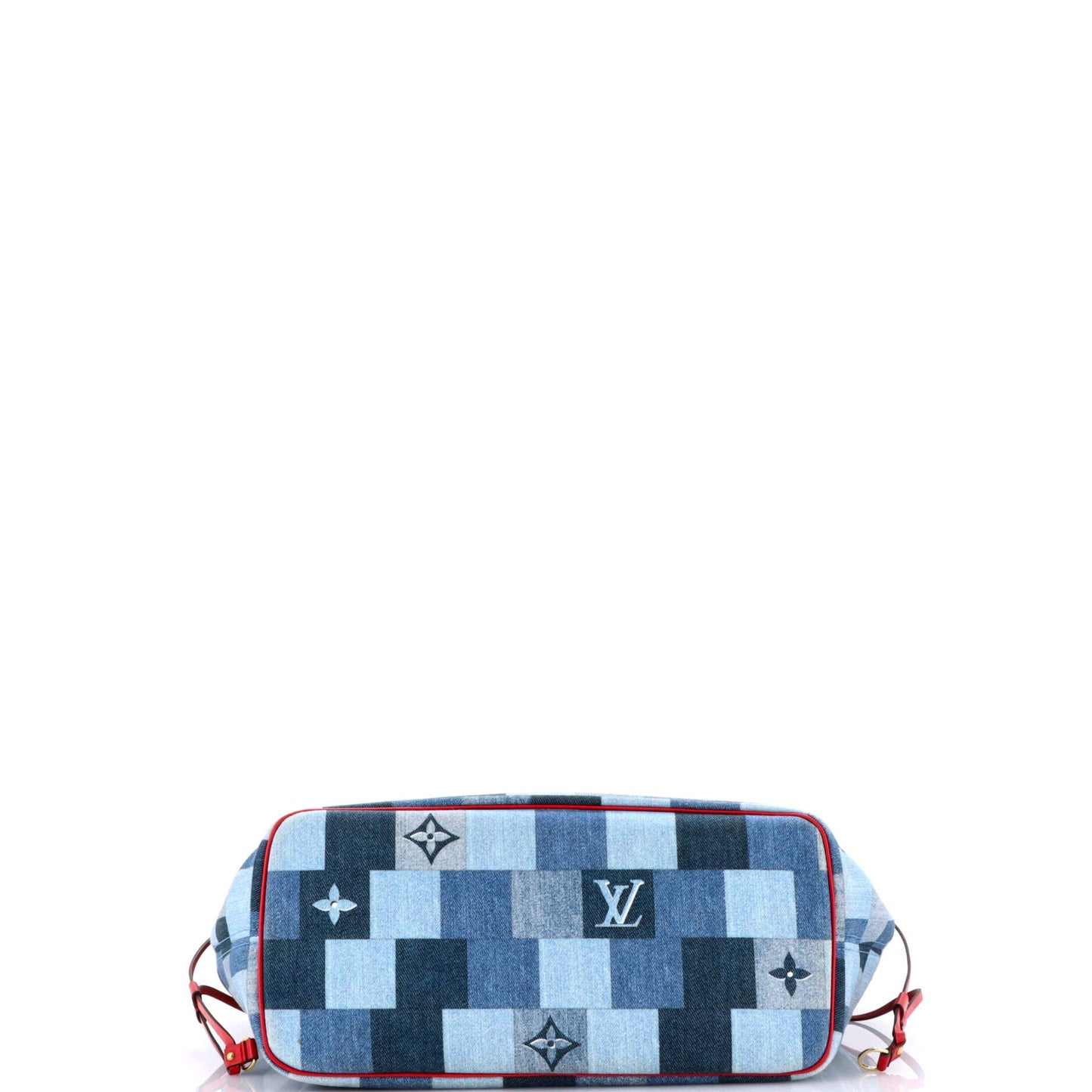 Neverfull Tote Damier and Monogram Patchwork Denim MM