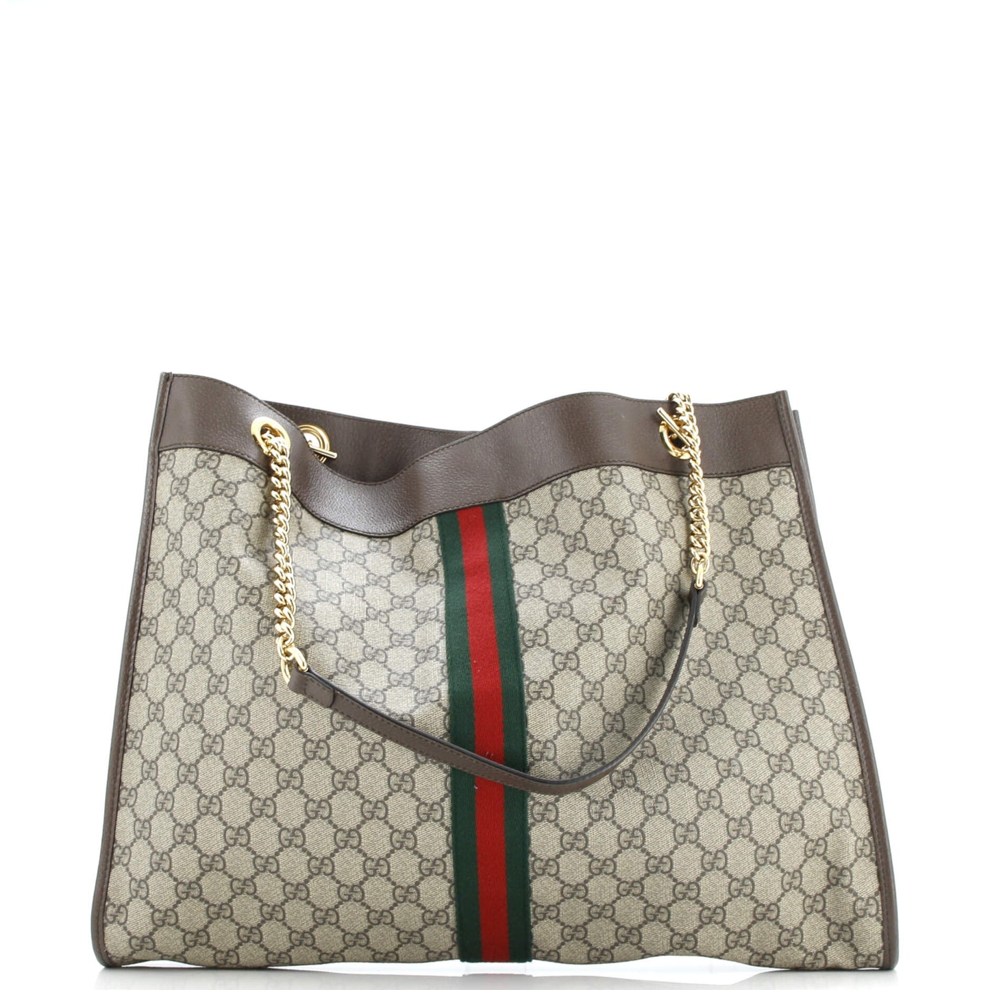 Rajah Chain Tote GG Coated Canvas Large