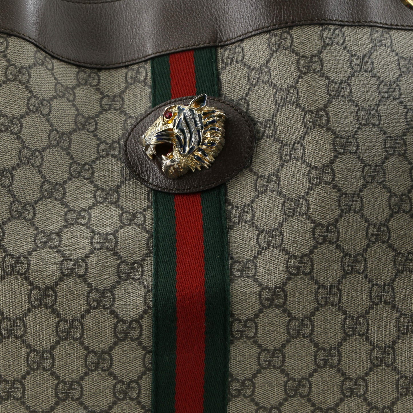 Rajah Chain Tote GG Coated Canvas Large