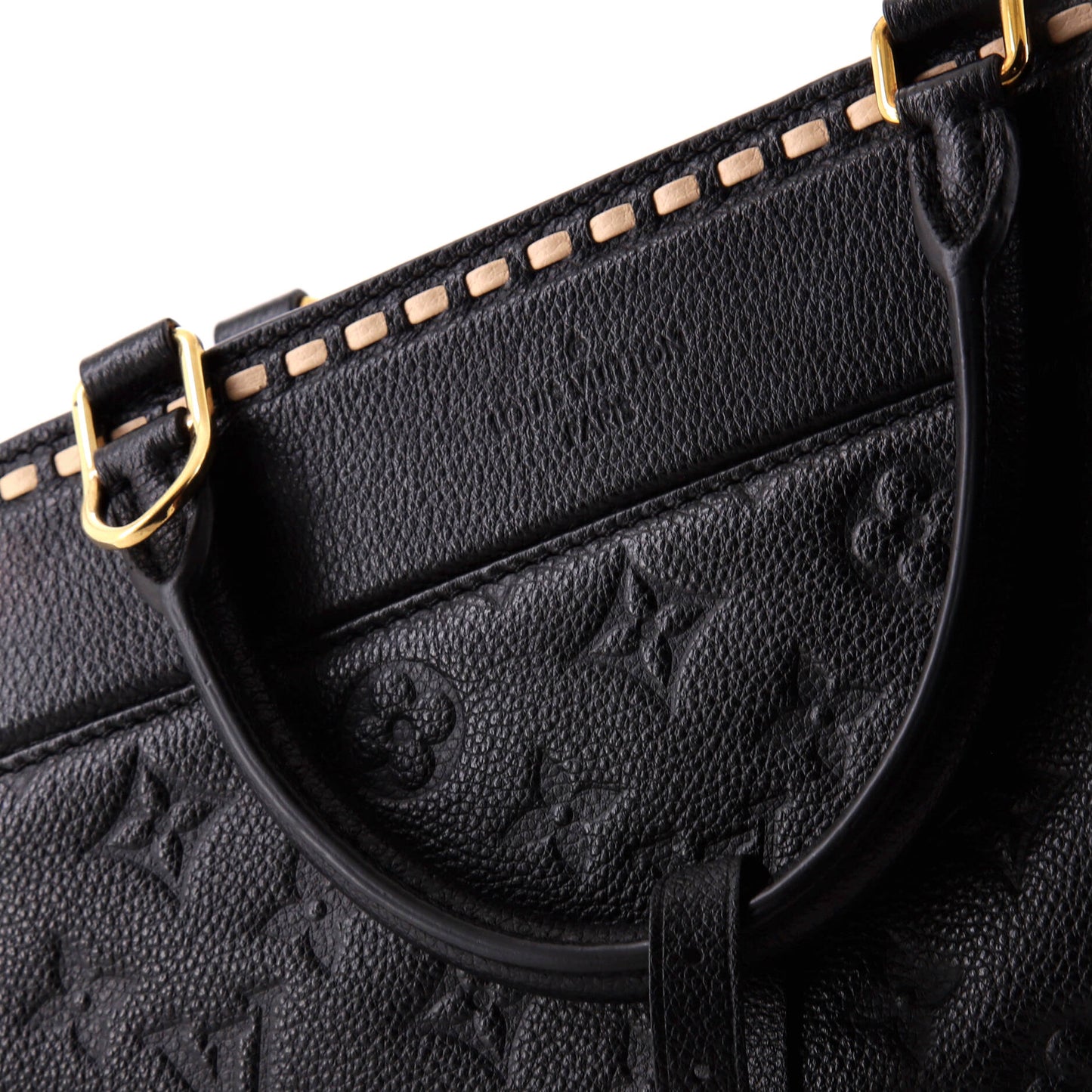 Vosges Handbag Whipstitch Monogram Empreinte Leather MM
