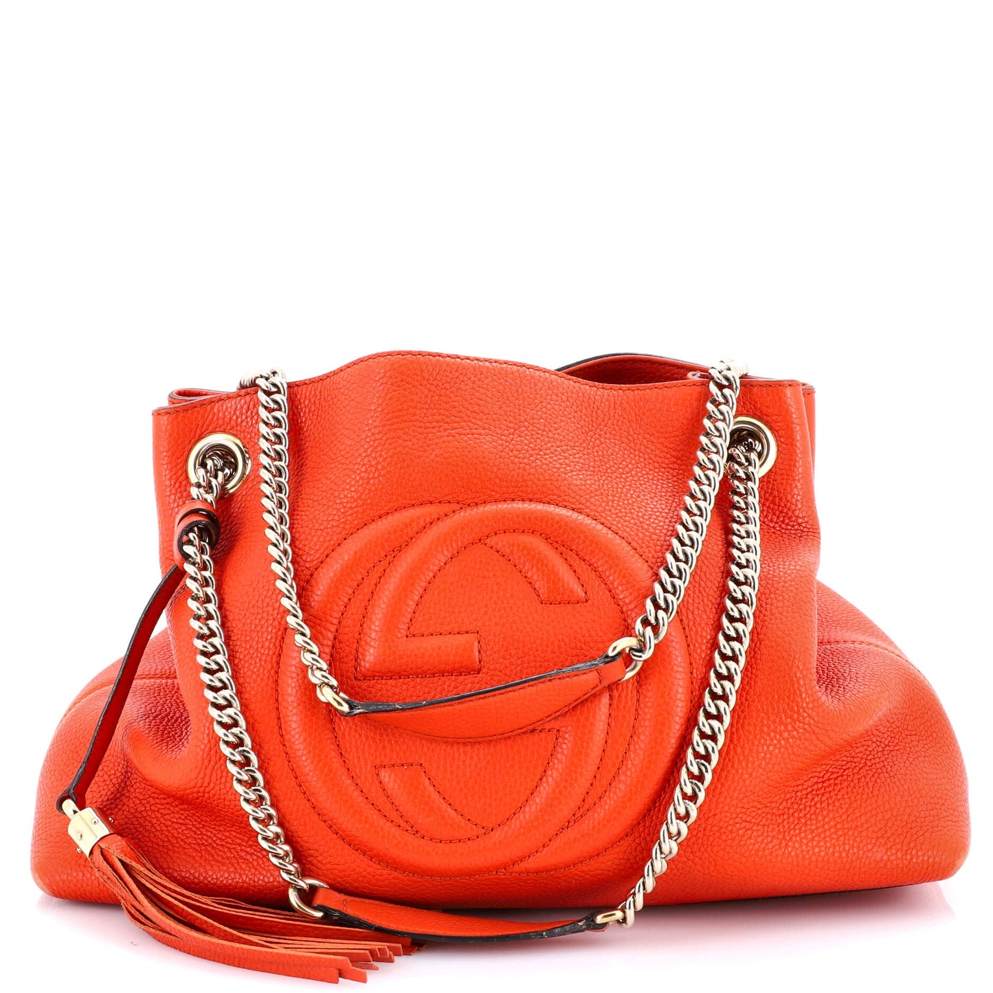 Soho Chain Strap Shoulder Bag Leather Medium