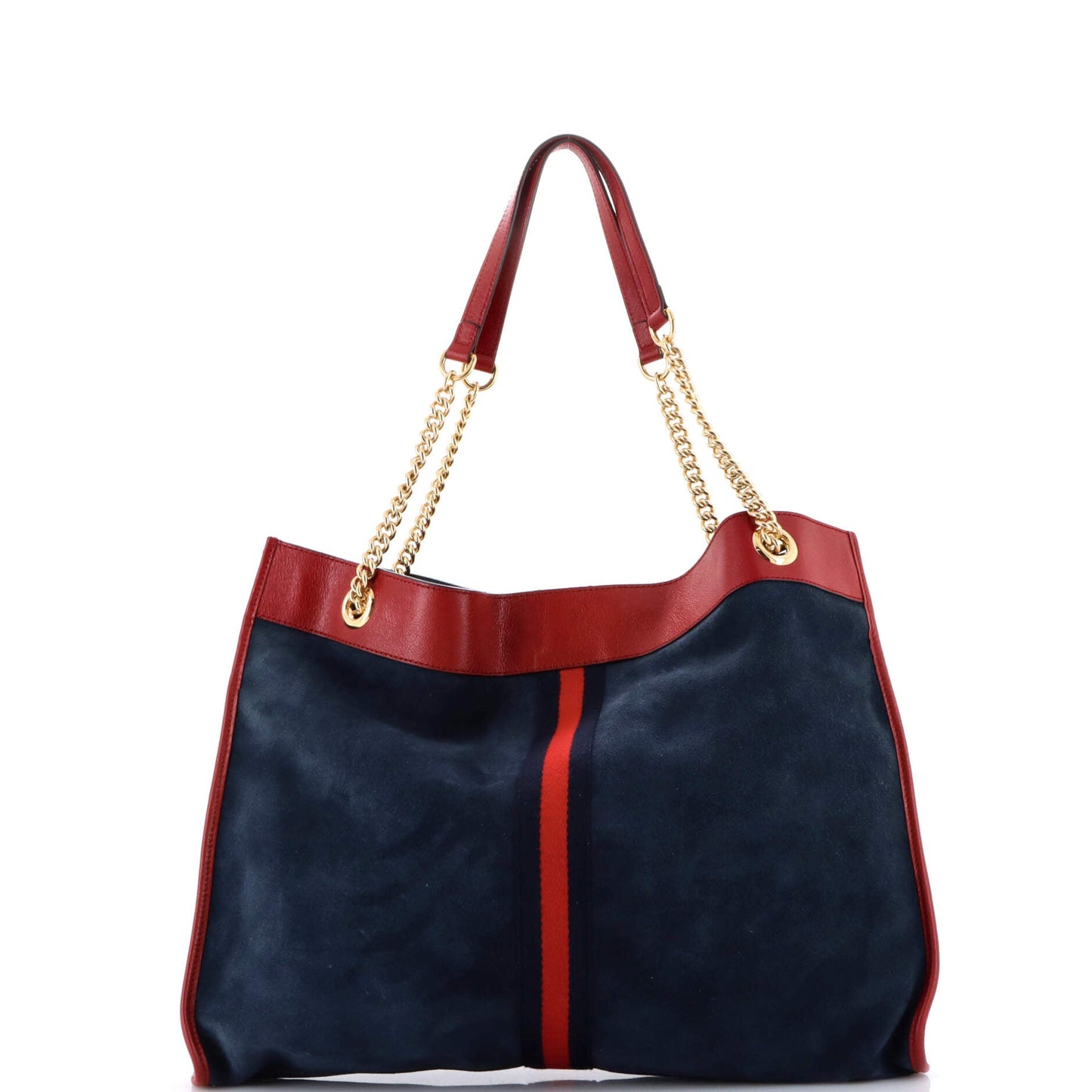 Rajah Chain Tote Suede with Applique Large