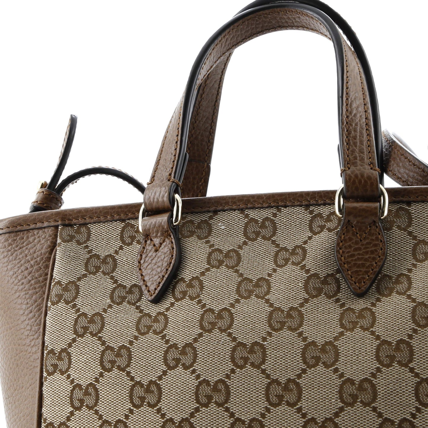Bree Convertible Tote GG Canvas with Leather Small