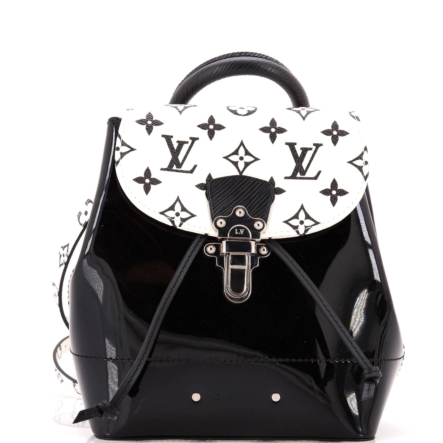 Hot Springs Backpack Vernis with Monogram Canvas