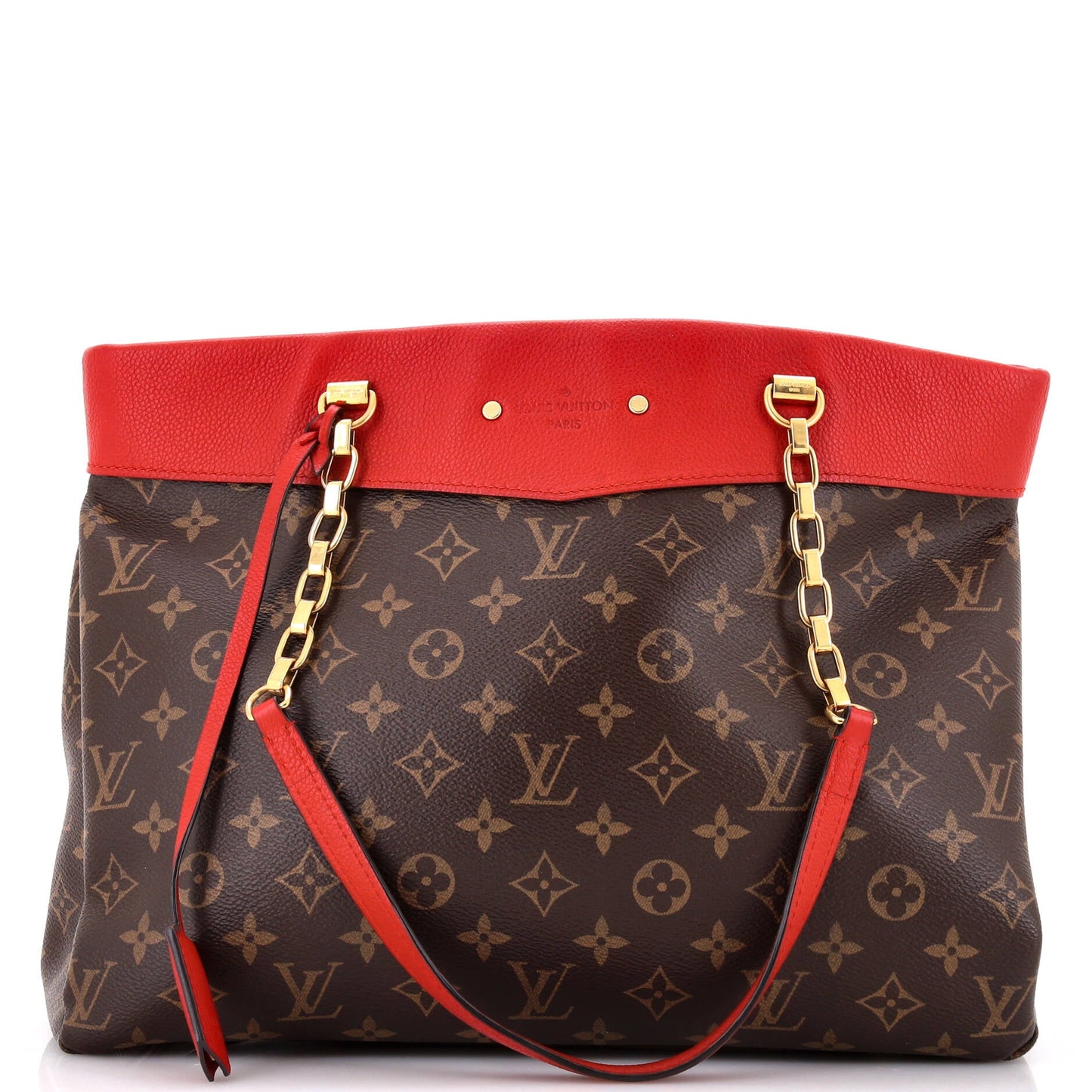 Pallas Shopper Monogram Canvas and Calfskin