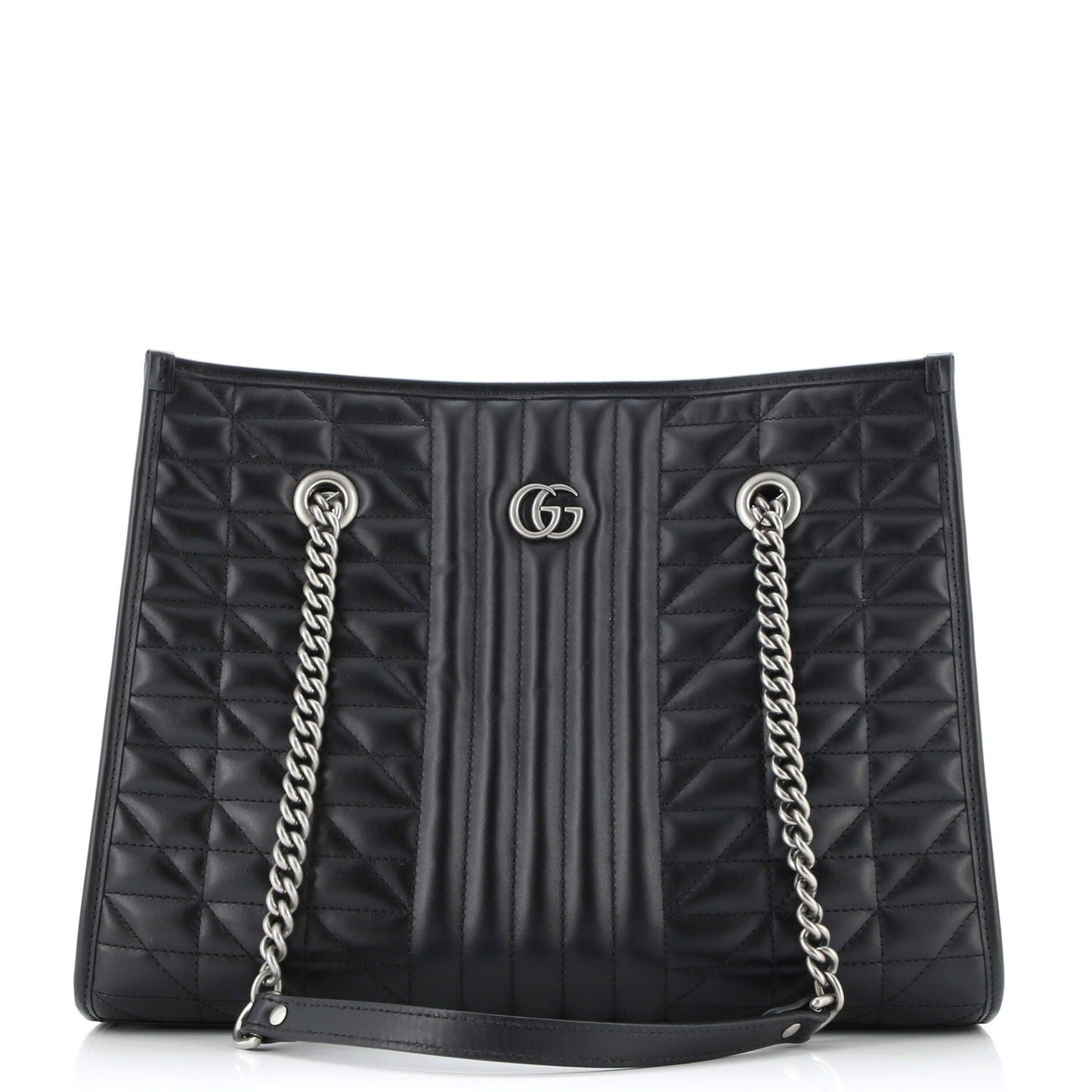 GG Marmont Aria Chain Shopping Tote Mixed Matelasse Leather Medium