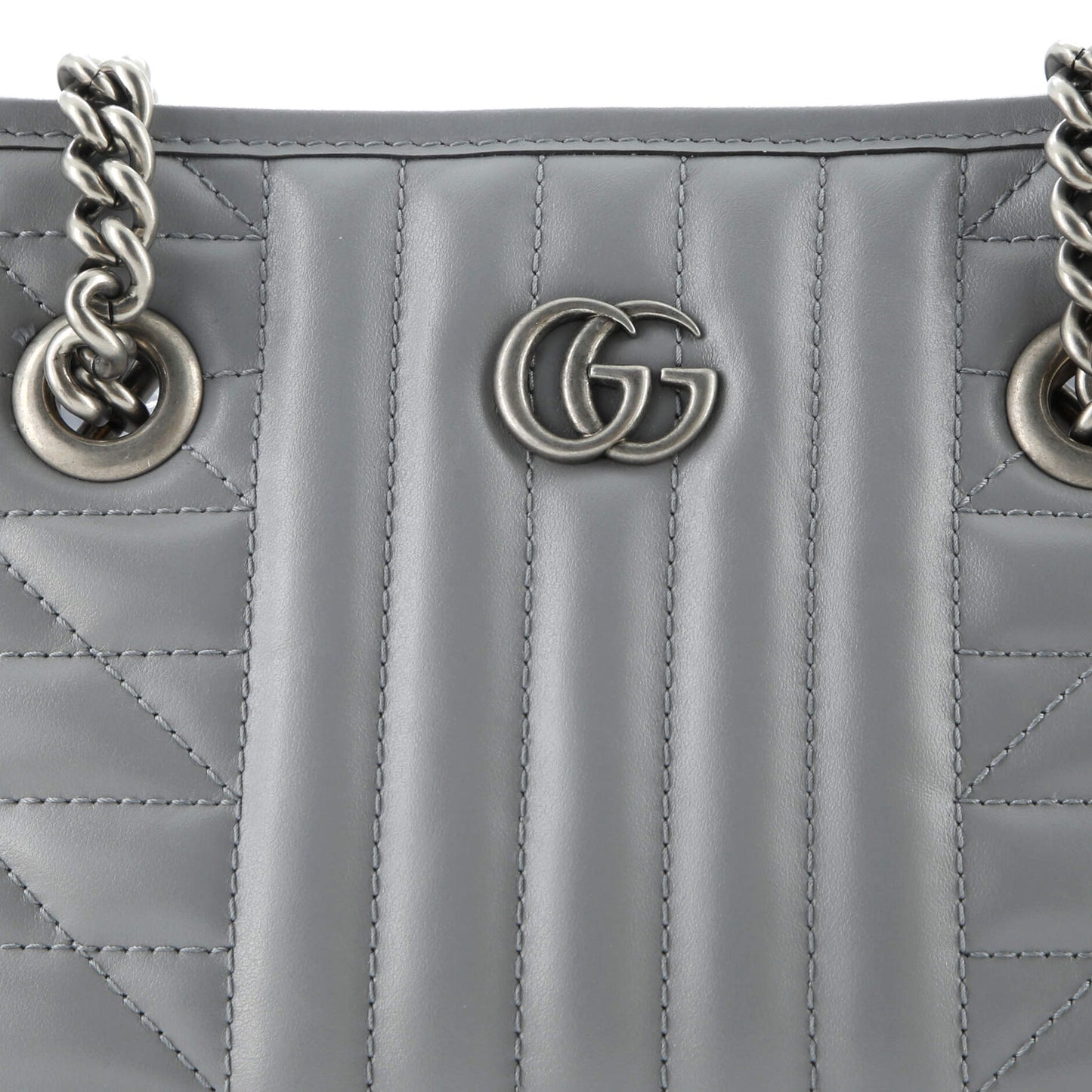 GG Marmont Aria Chain Shopping Tote Mixed Matelasse Leather Small