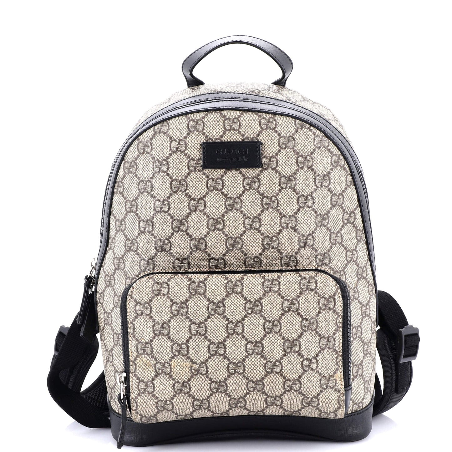 Zip Pocket Backpack GG Coated Canvas Small
