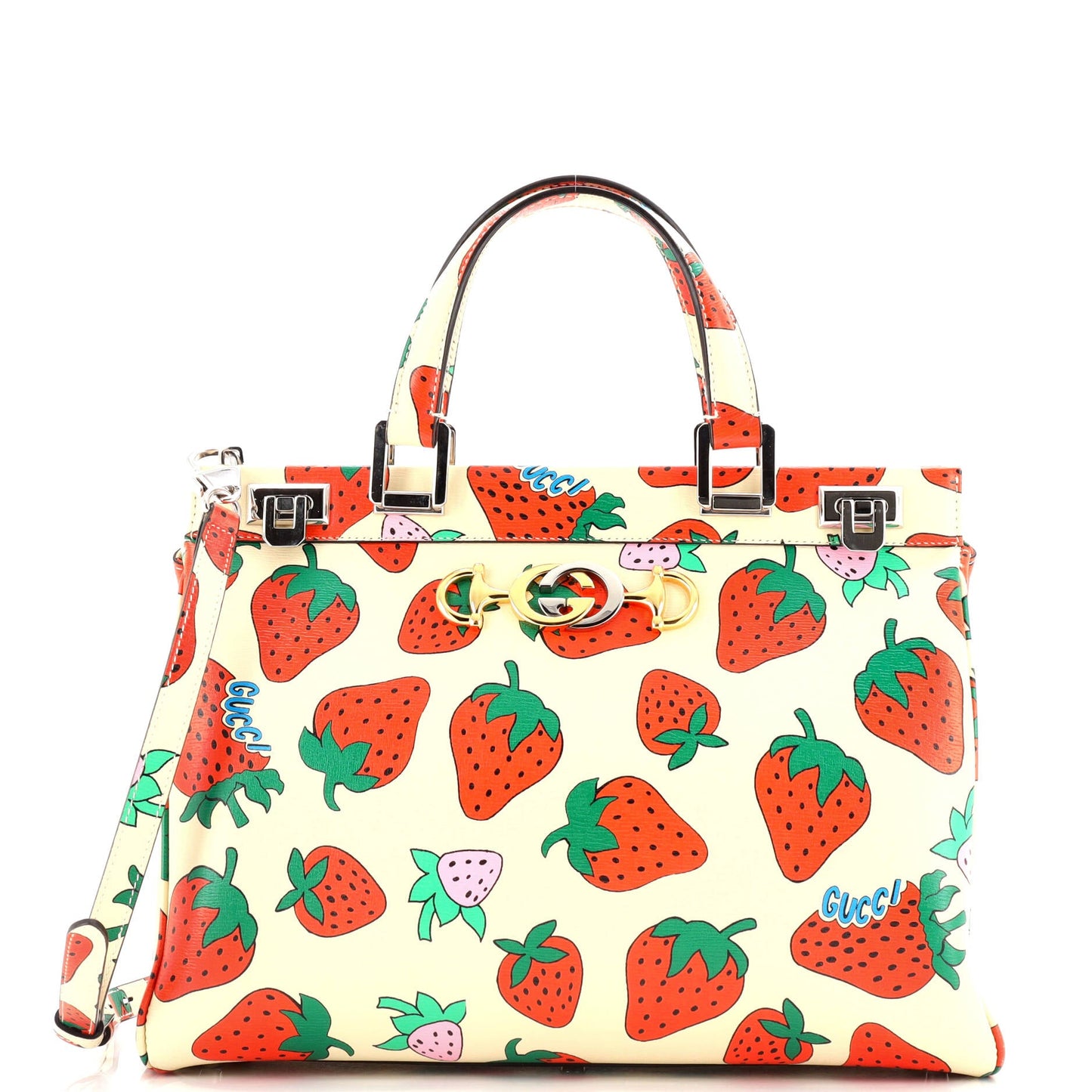 Zumi Top Handle Bag Printed Leather Medium