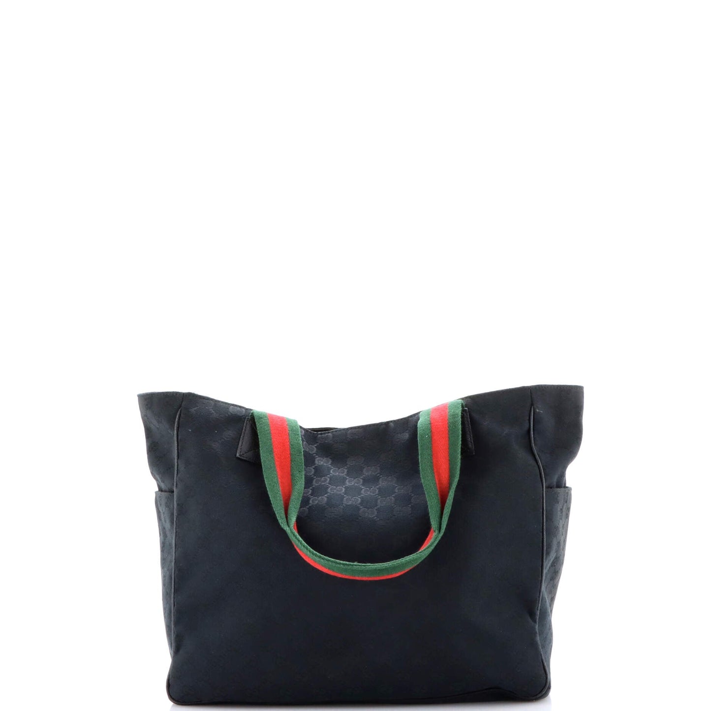 Double Pocket Web Handle Tote GG Canvas Medium