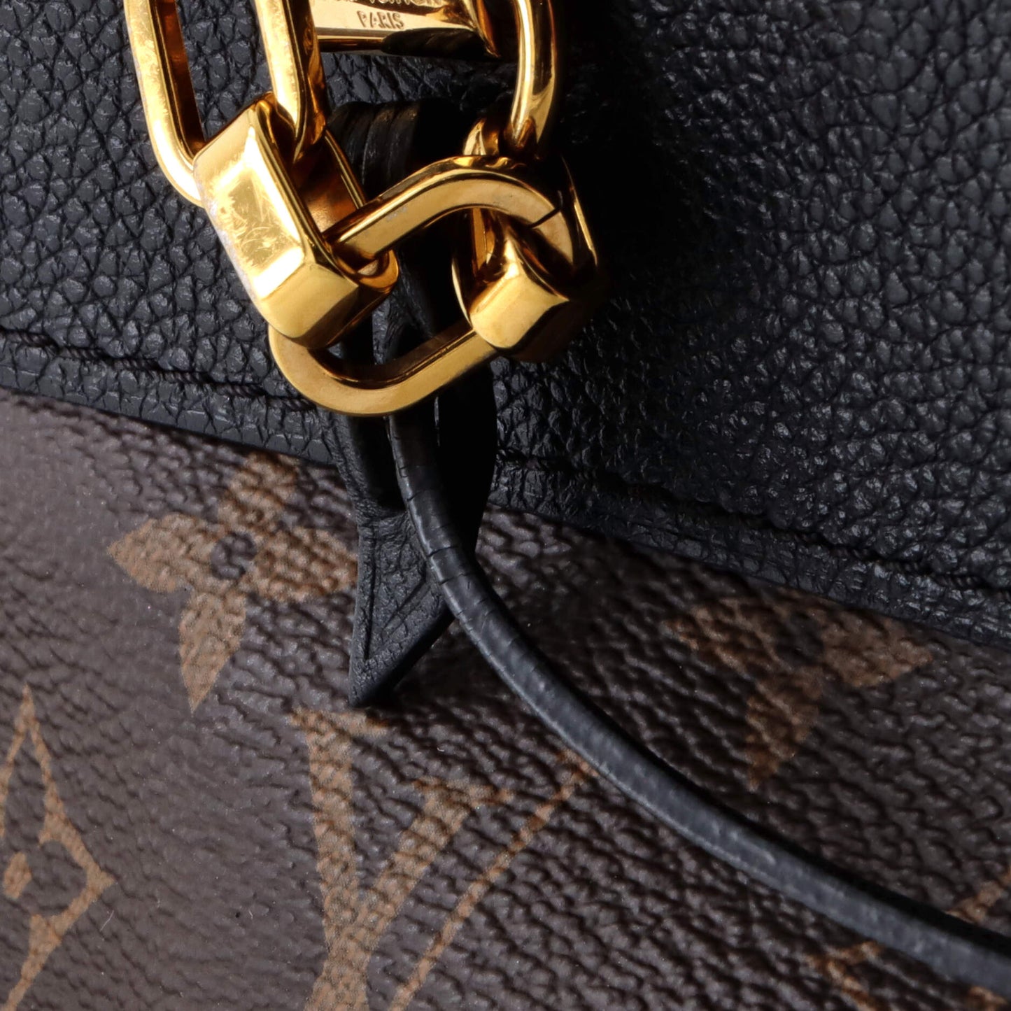 Pallas Shopper Monogram Canvas and Calfskin