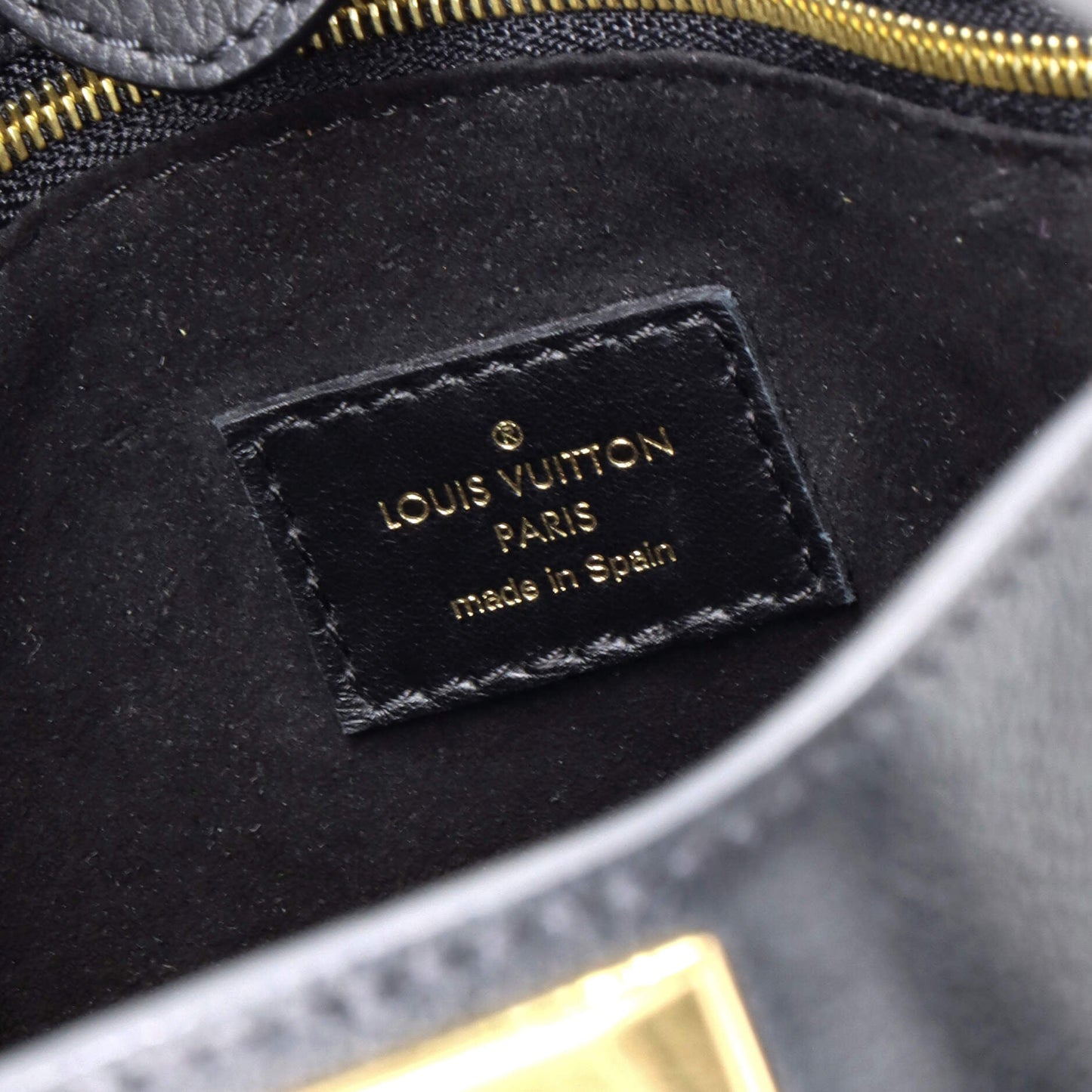 On My Side Tote Leather with Monogram Canvas PM