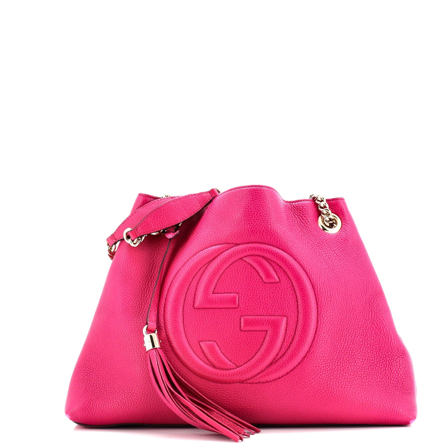 Soho Chain Strap Shoulder Bag Leather Medium