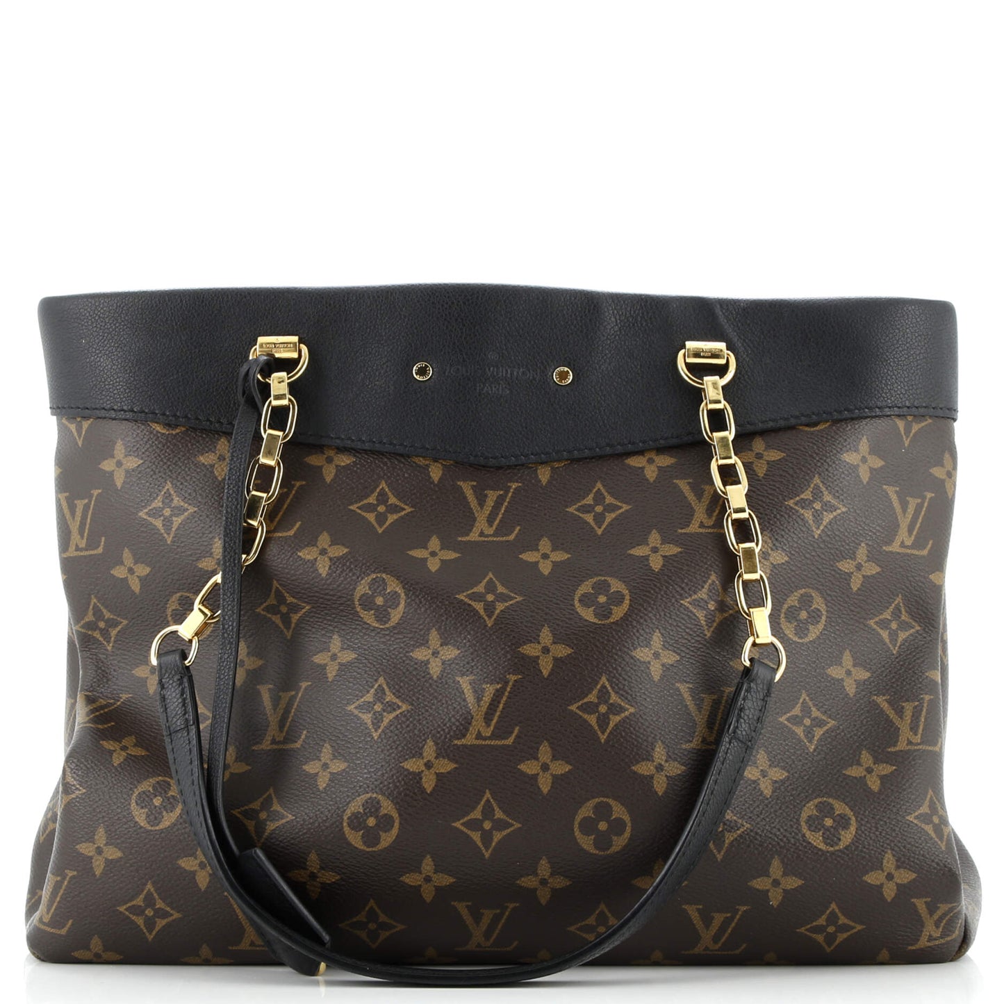 Pallas Shopper Monogram Canvas and Calfskin