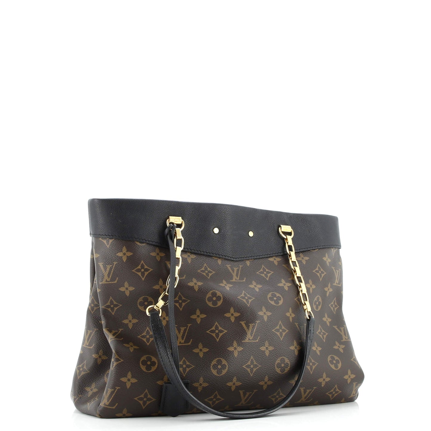 Pallas Shopper Monogram Canvas and Calfskin