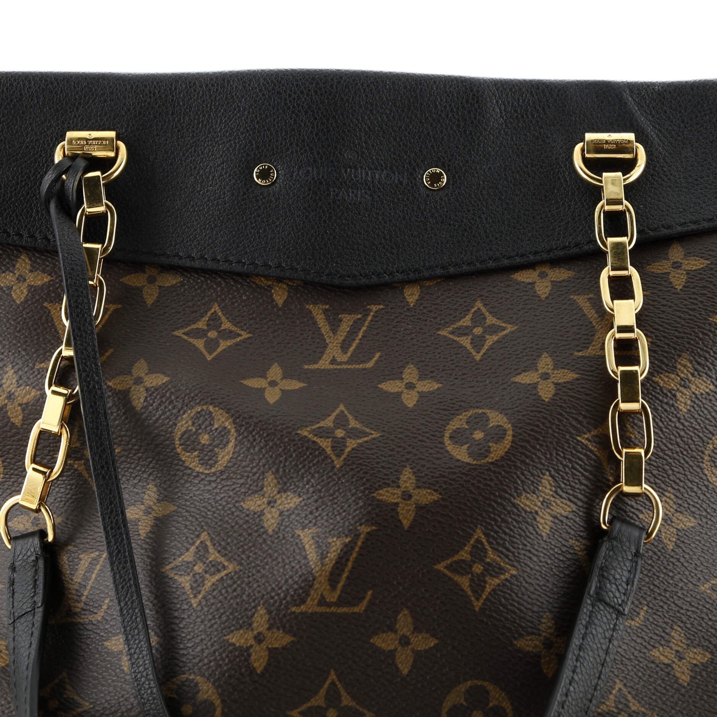 Pallas Shopper Monogram Canvas and Calfskin