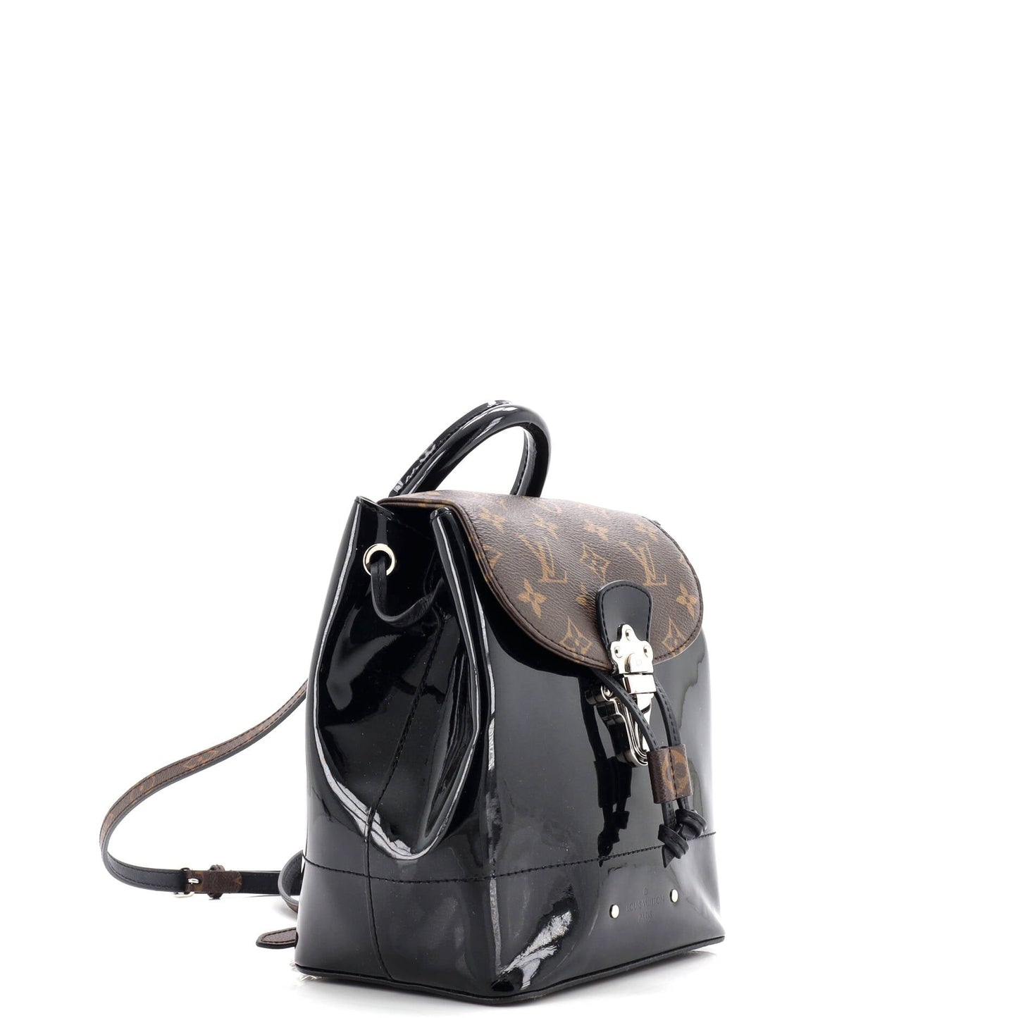 Hot Springs Backpack Vernis with Monogram Canvas